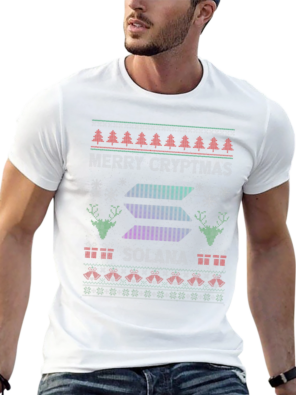 Merry Cryptmas Solana Ugly Christmas Sweater T-Shirt