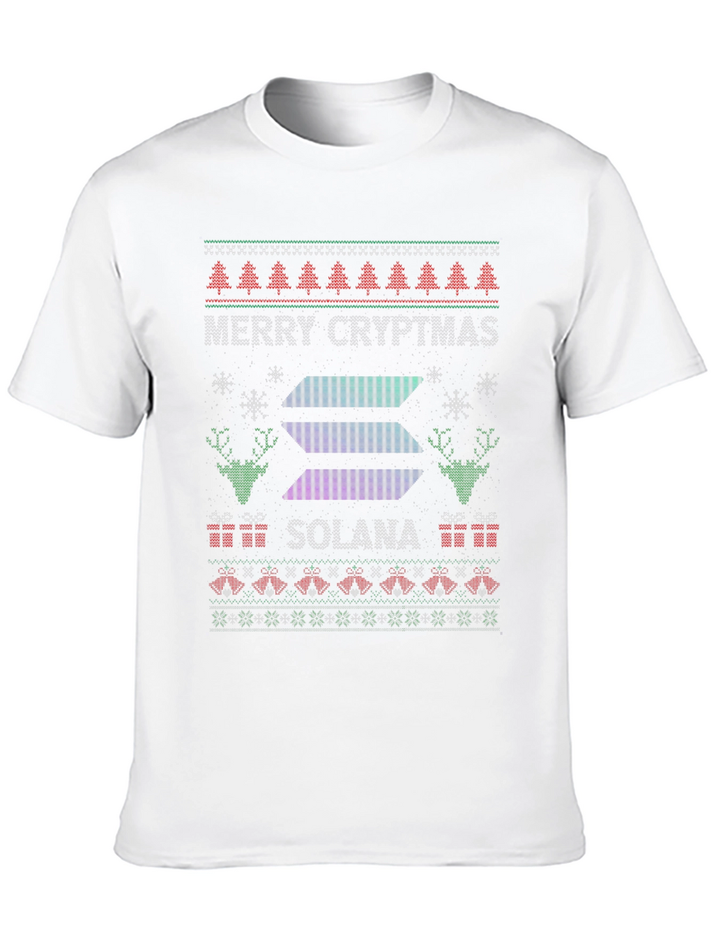 Merry Cryptmas Solana Ugly Christmas Sweater T-Shirt