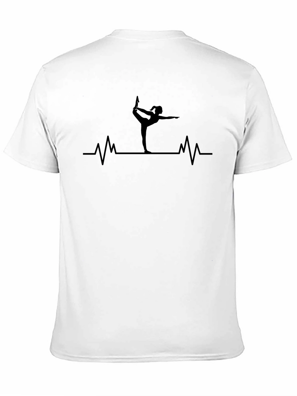 Yoga Heartbeat Black T-Shirt