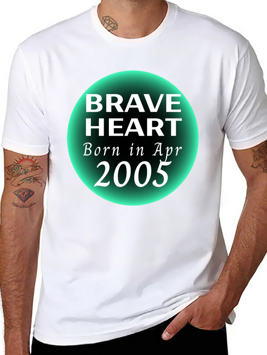 Brave Heart Born in April 2005 T-Shirt