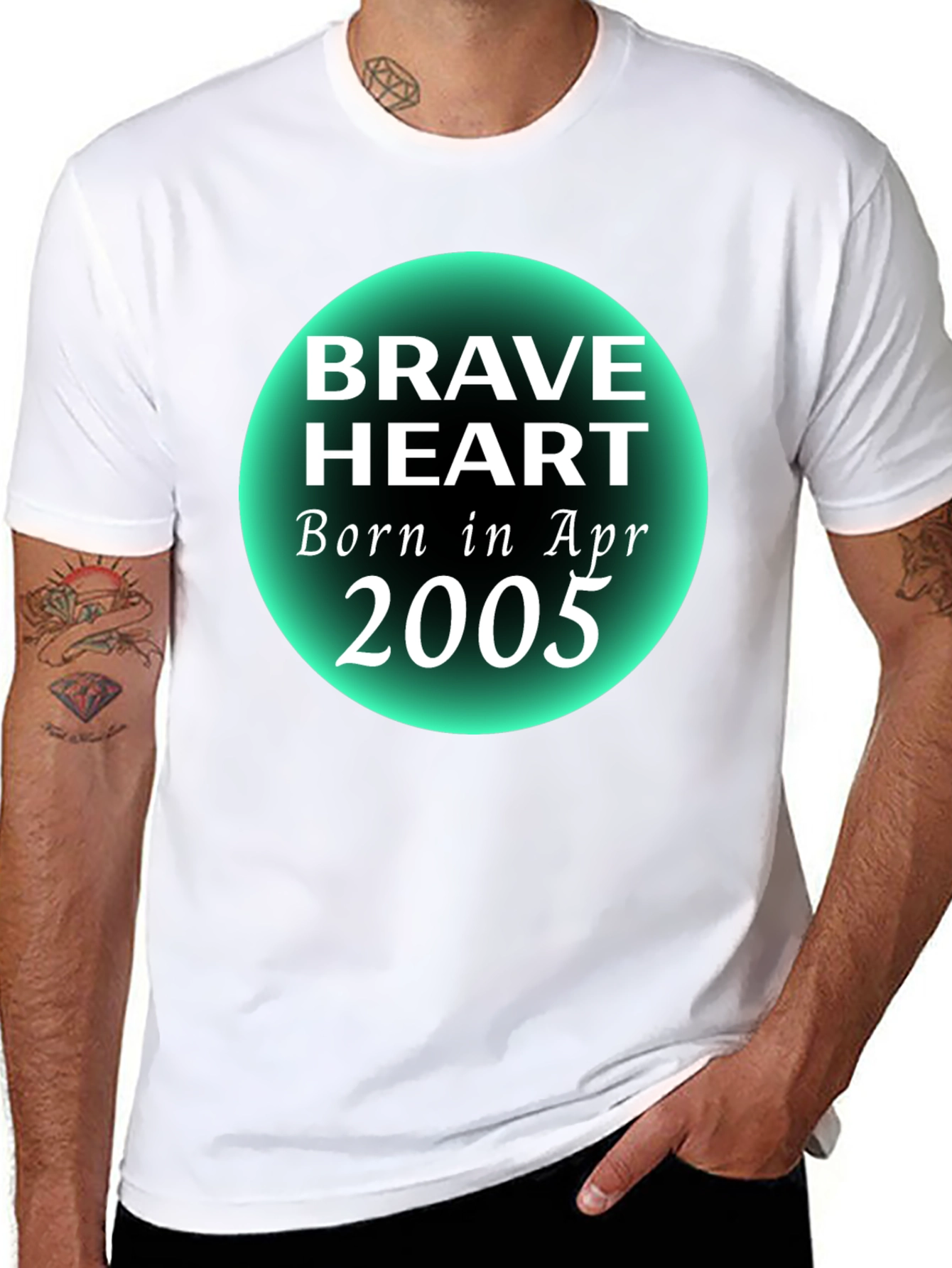 Brave Heart Born in April 2005 T-Shirt