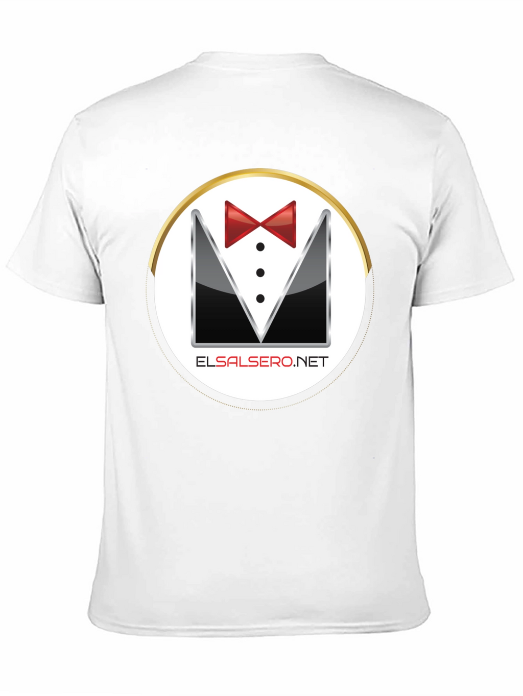 Elegant El Salsero Black Tuxedo T-Shirt