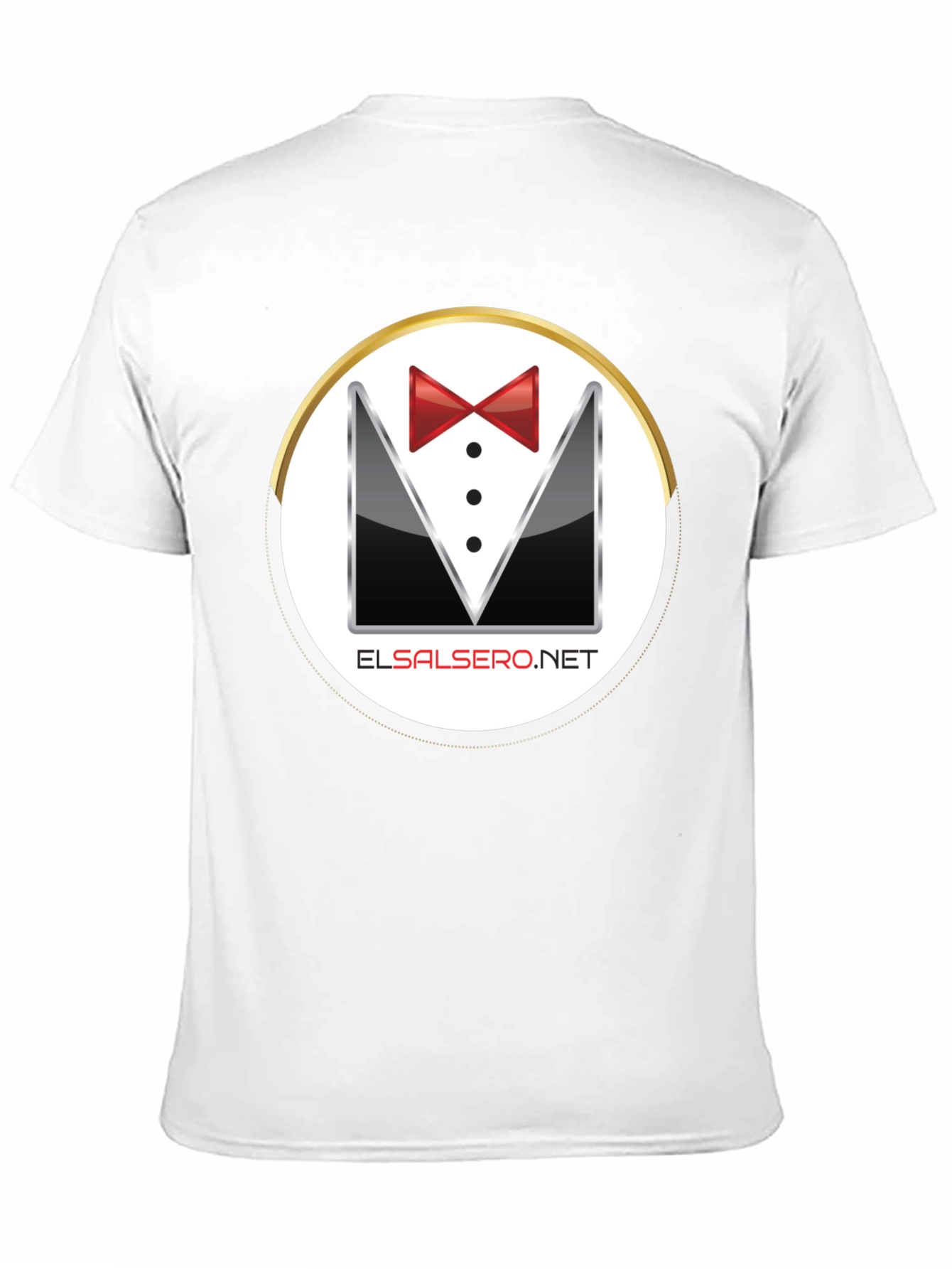 Elegant El Salsero Black Tuxedo T-Shirt