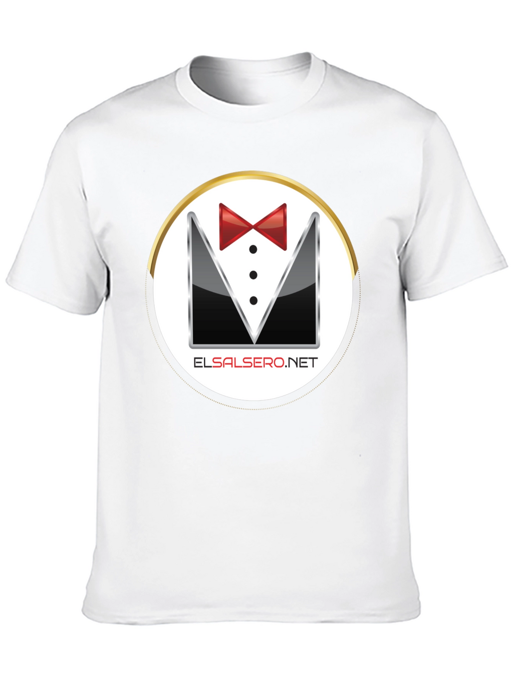 Elegant El Salsero Black Tuxedo T-Shirt