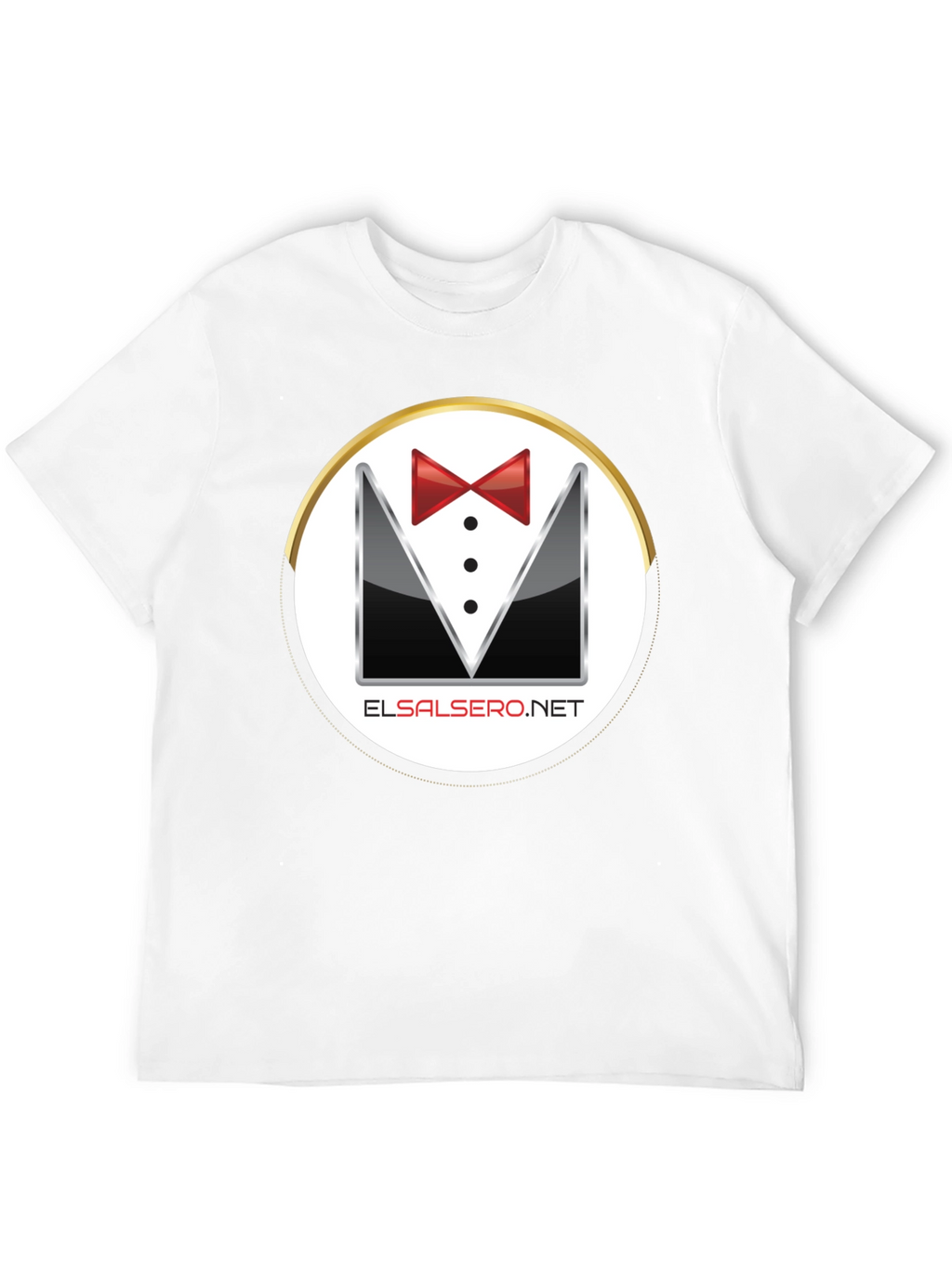 Elegant El Salsero Black Tuxedo T-Shirt
