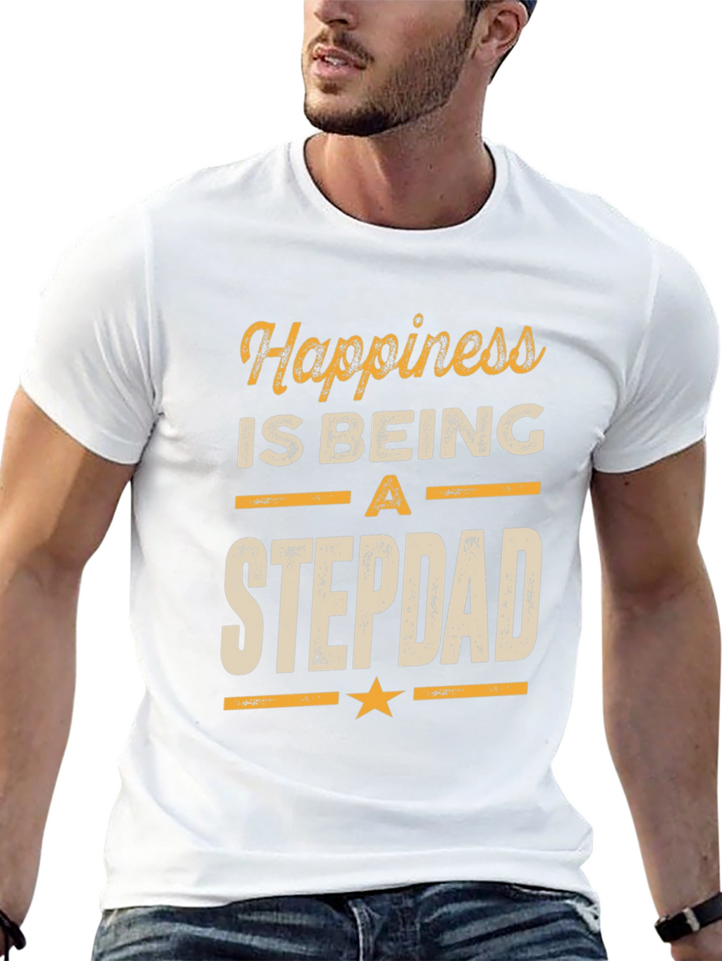 Happiness Is Being A Stepdad T-Shirt