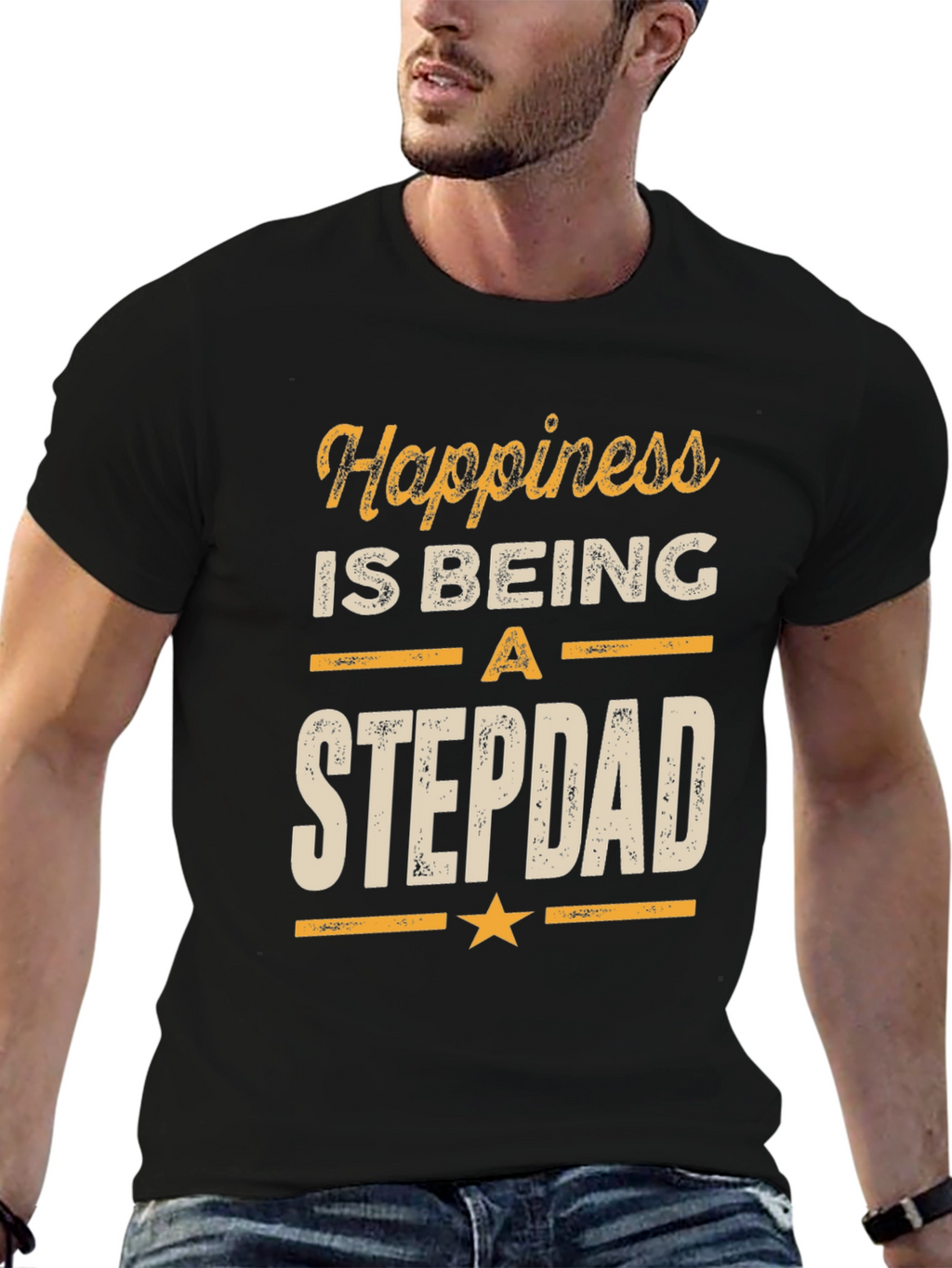 Happiness Is Being A Stepdad T-Shirt