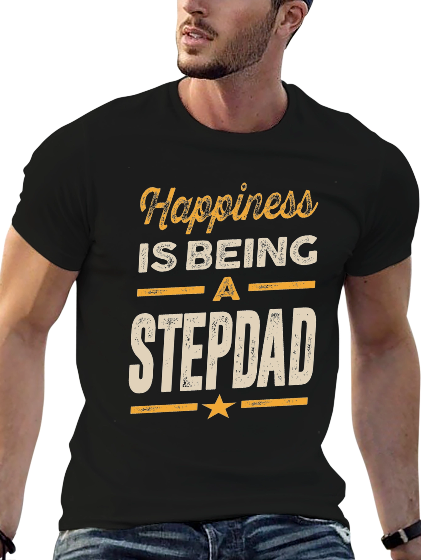 Happiness Is Being A Stepdad T-Shirt