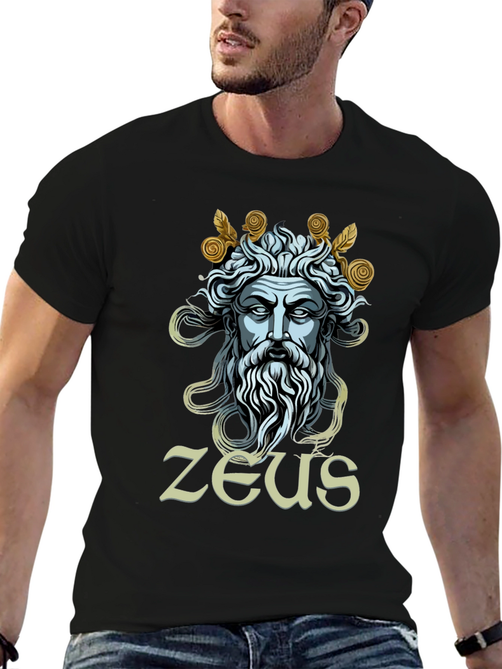 Zeus Graphic Tee - Mythical God T-Shirt