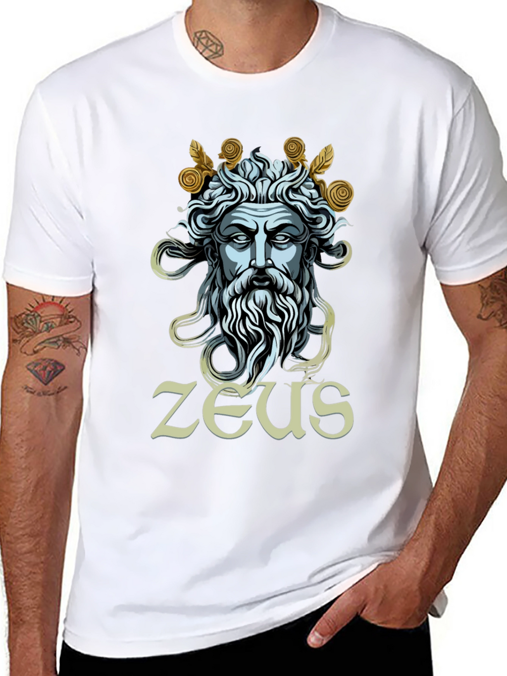 Zeus Graphic Tee - Mythical God T-Shirt