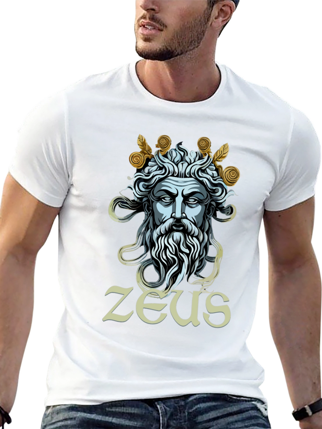 Zeus Graphic Tee - Mythical God T-Shirt