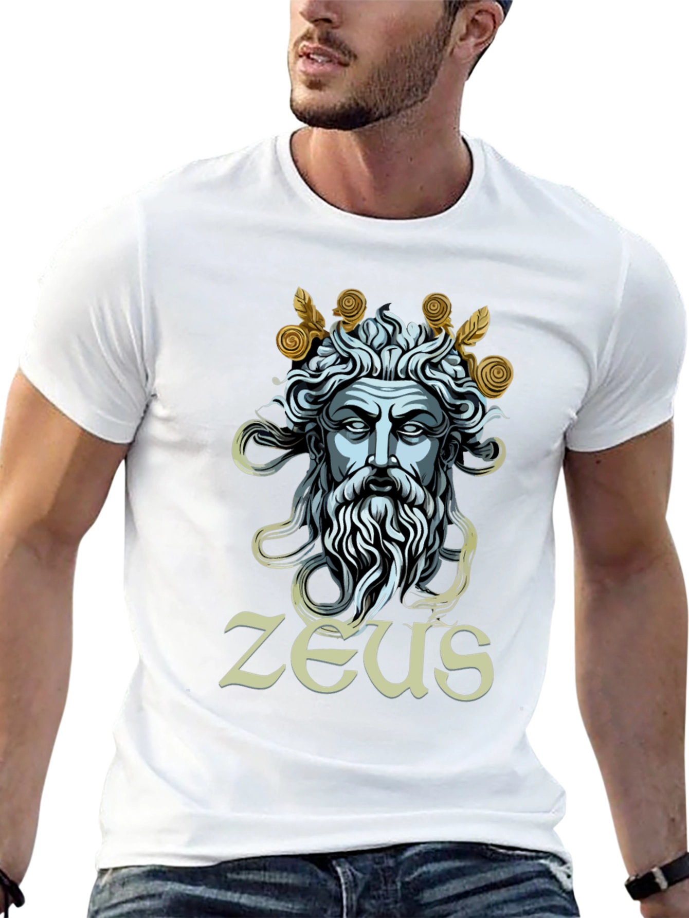 Zeus Graphic Tee - Mythical God T-Shirt