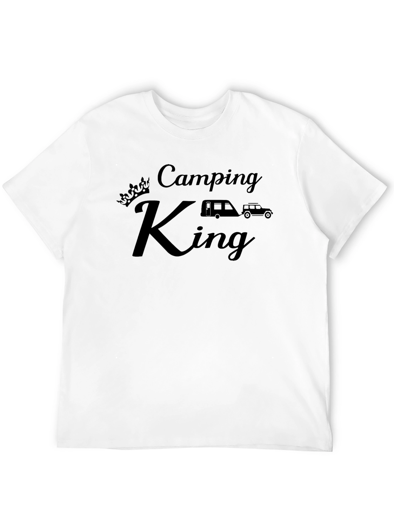 Camping King Black T-Shirt