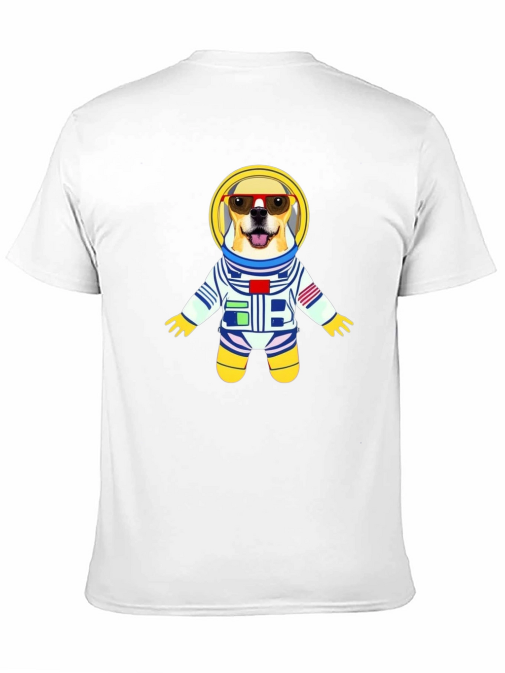 Dog Astronaut Graphic Tee - Cool Space Pup T-Shirt