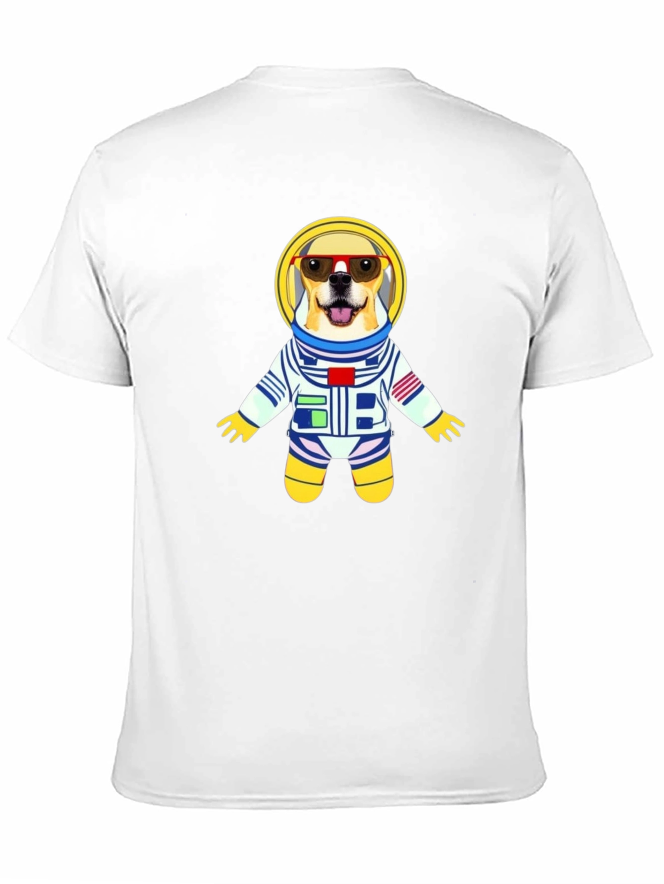 Dog Astronaut Graphic Tee - Cool Space Pup T-Shirt