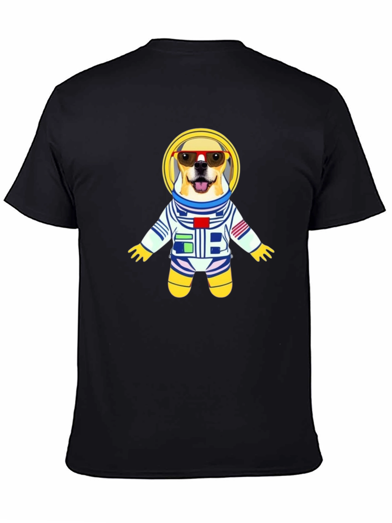 Dog Astronaut Graphic Tee - Cool Space Pup T-Shirt
