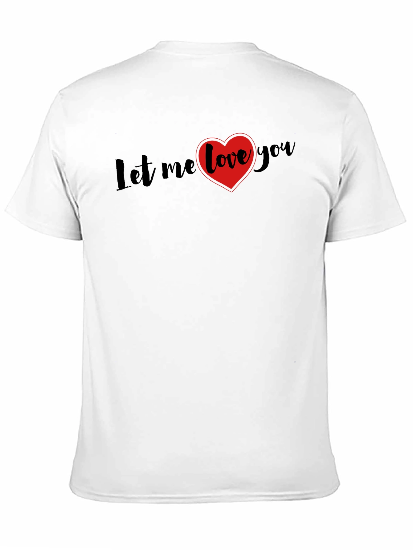 Let Me Love You Black Graphic Tee