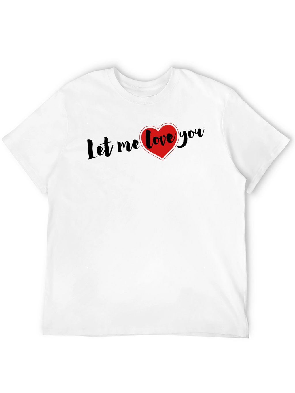 Let Me Love You Black Graphic Tee