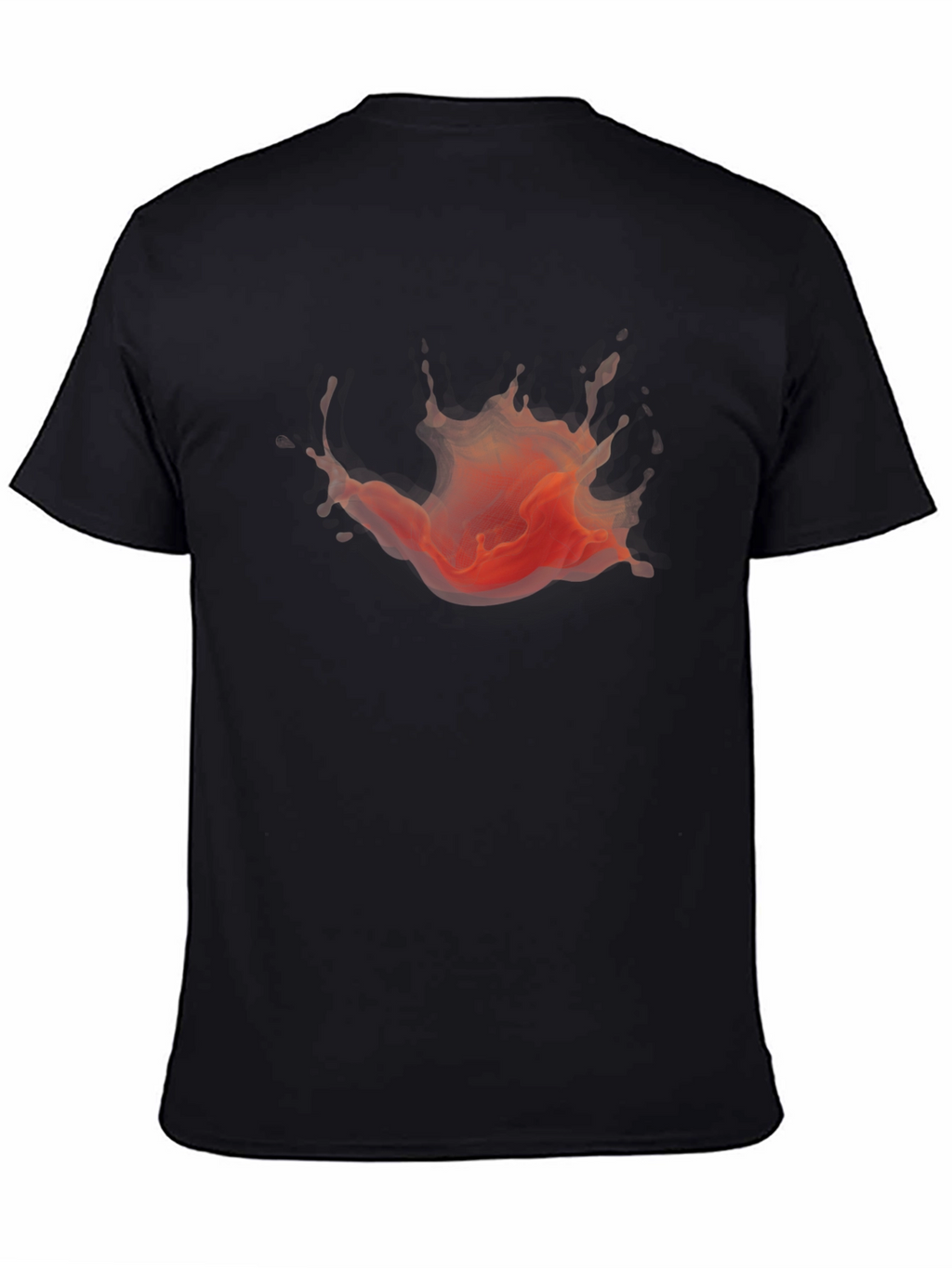Bold Graphic Splash Black T-Shirt