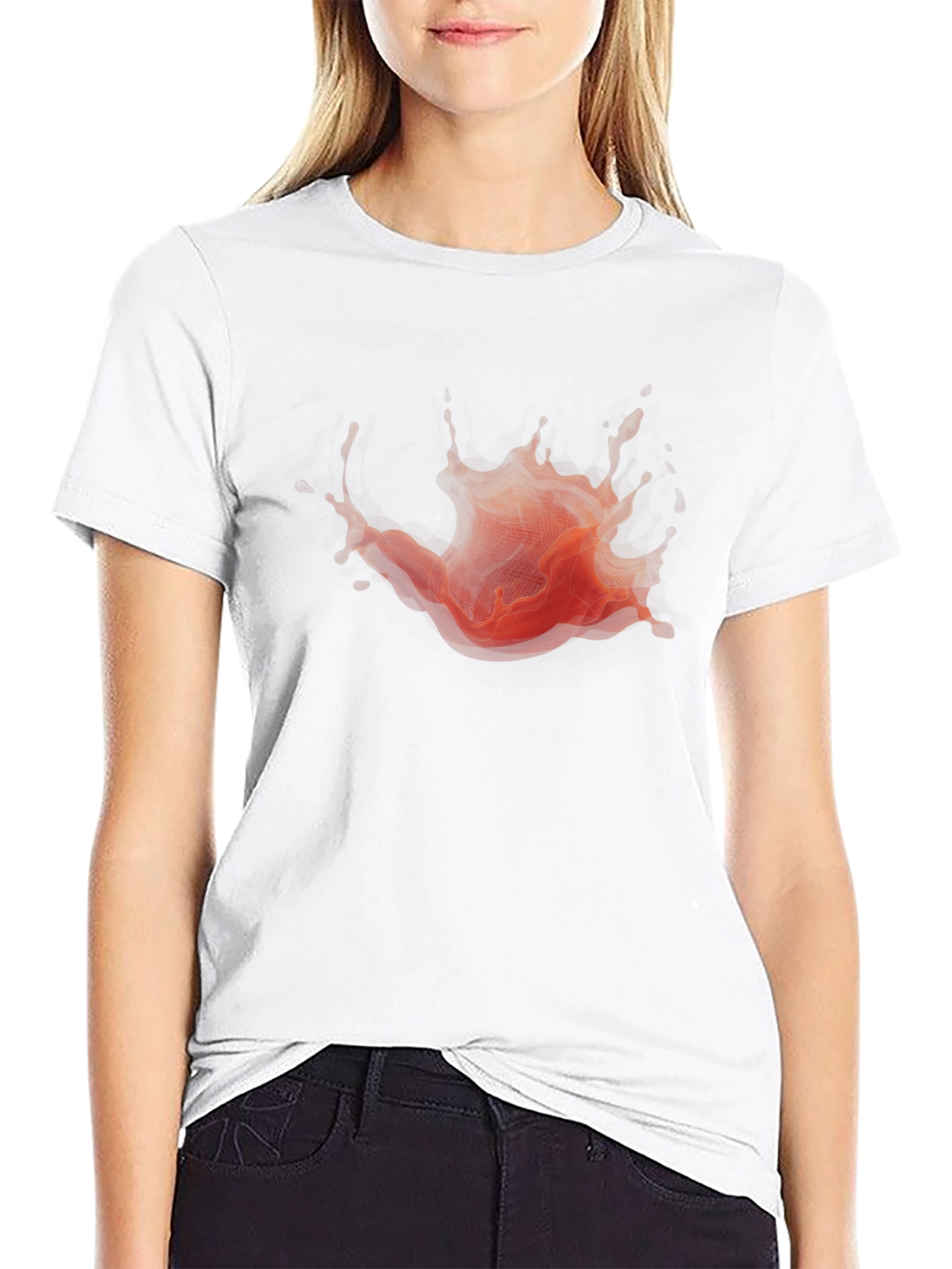 Bold Graphic Splash Black T-Shirt