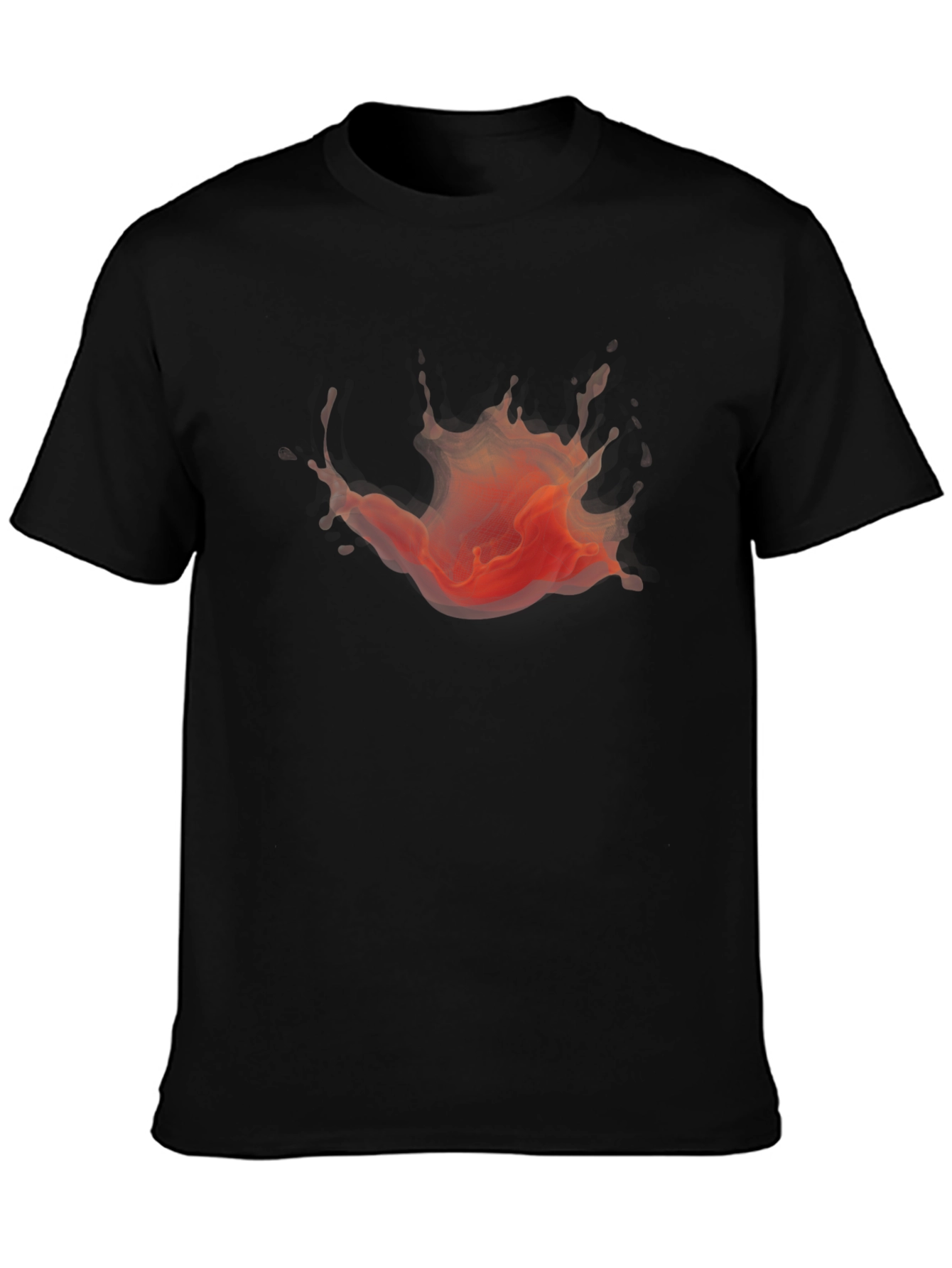 Bold Graphic Splash Black T-Shirt