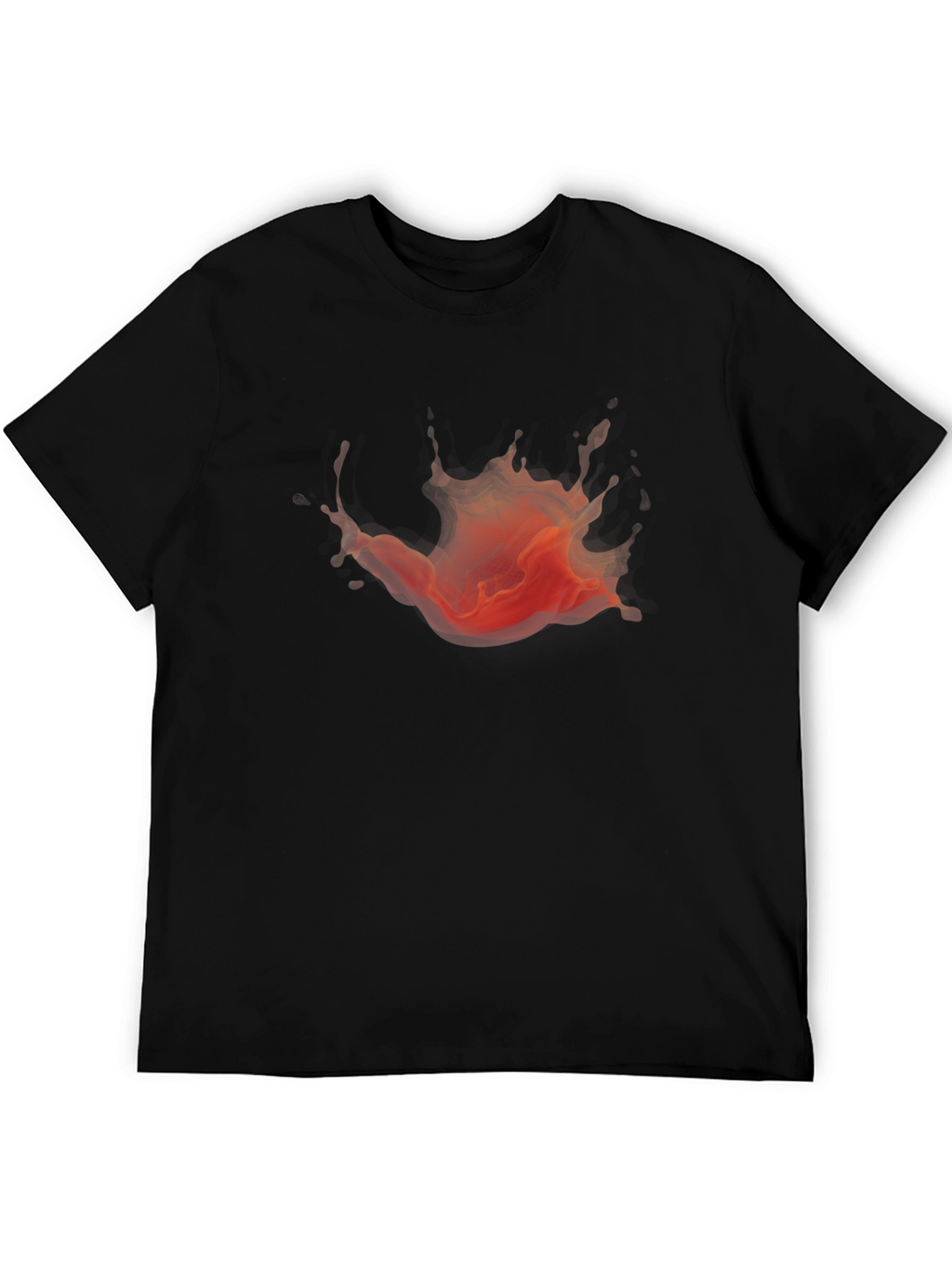 Bold Graphic Splash Black T-Shirt