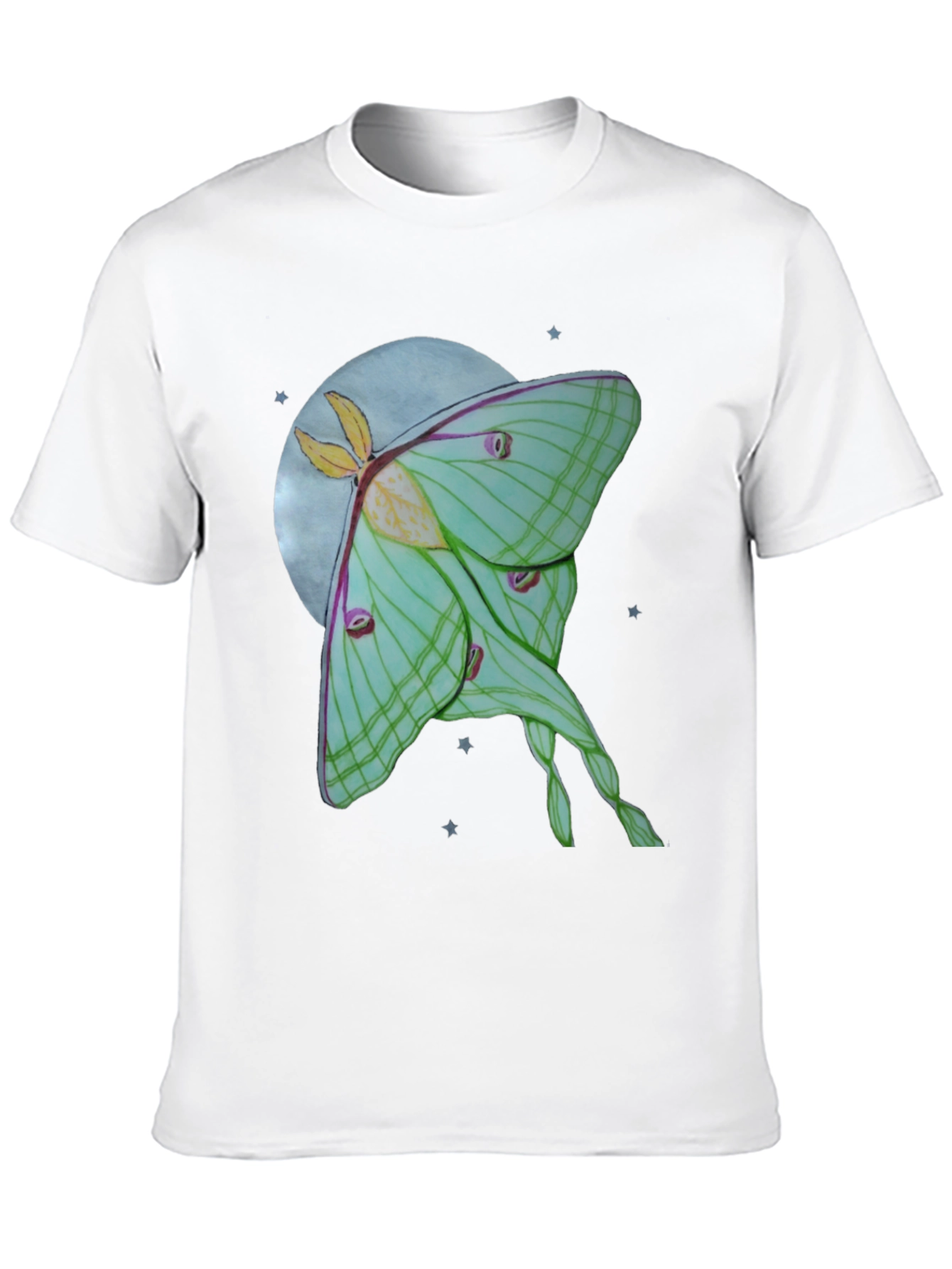 Luna Moth T-Shirt - Celestial Moon Design