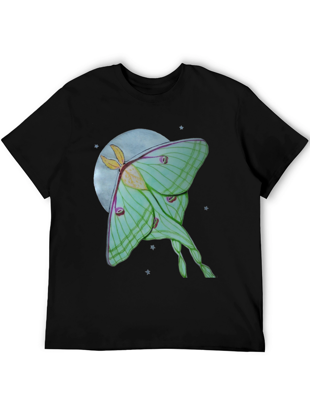 Luna Moth T-Shirt - Celestial Moon Design