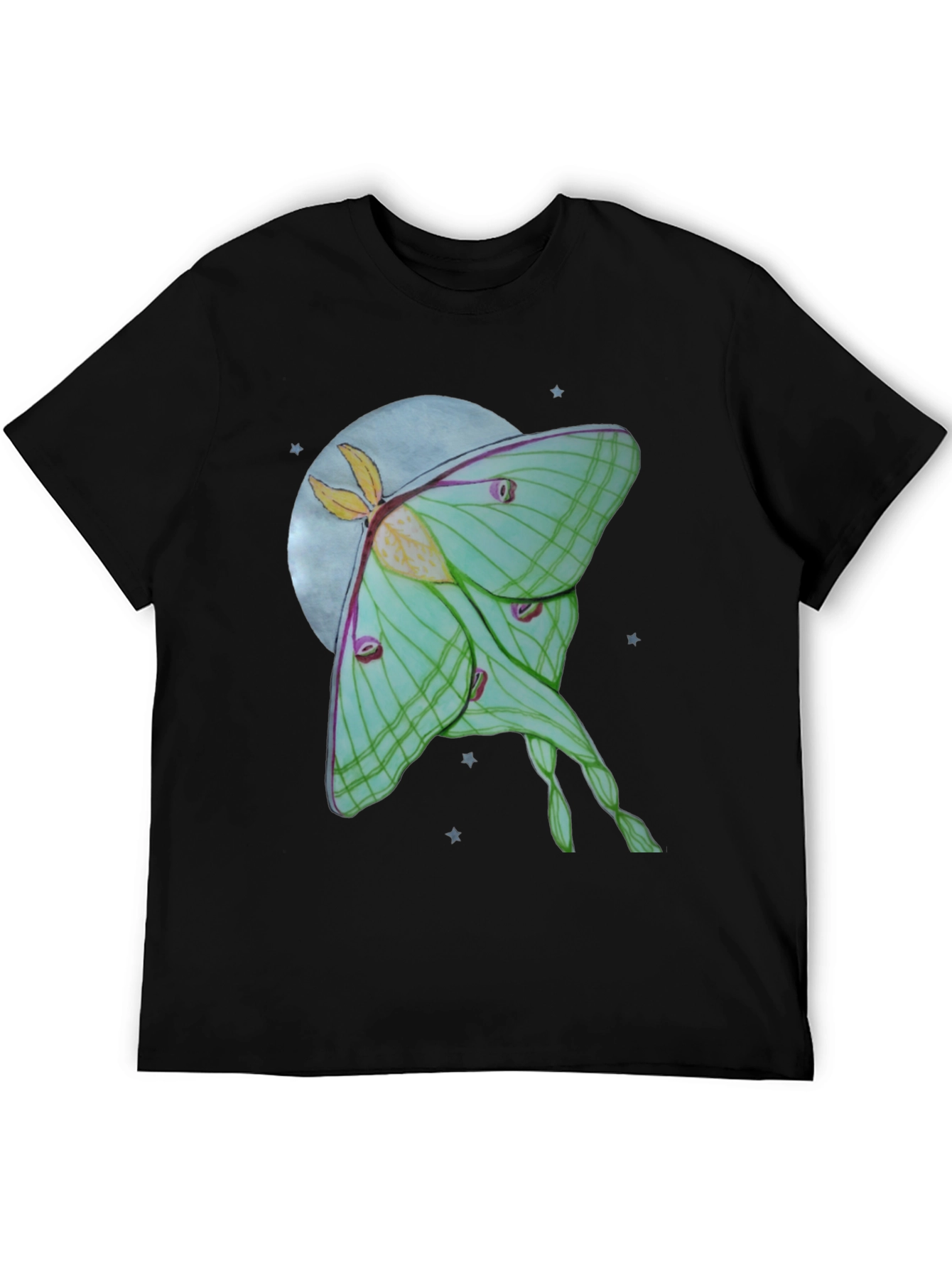 Luna Moth T-Shirt - Celestial Moon Design