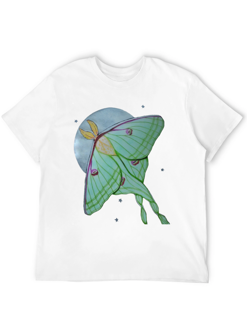 Luna Moth T-Shirt - Celestial Moon Design