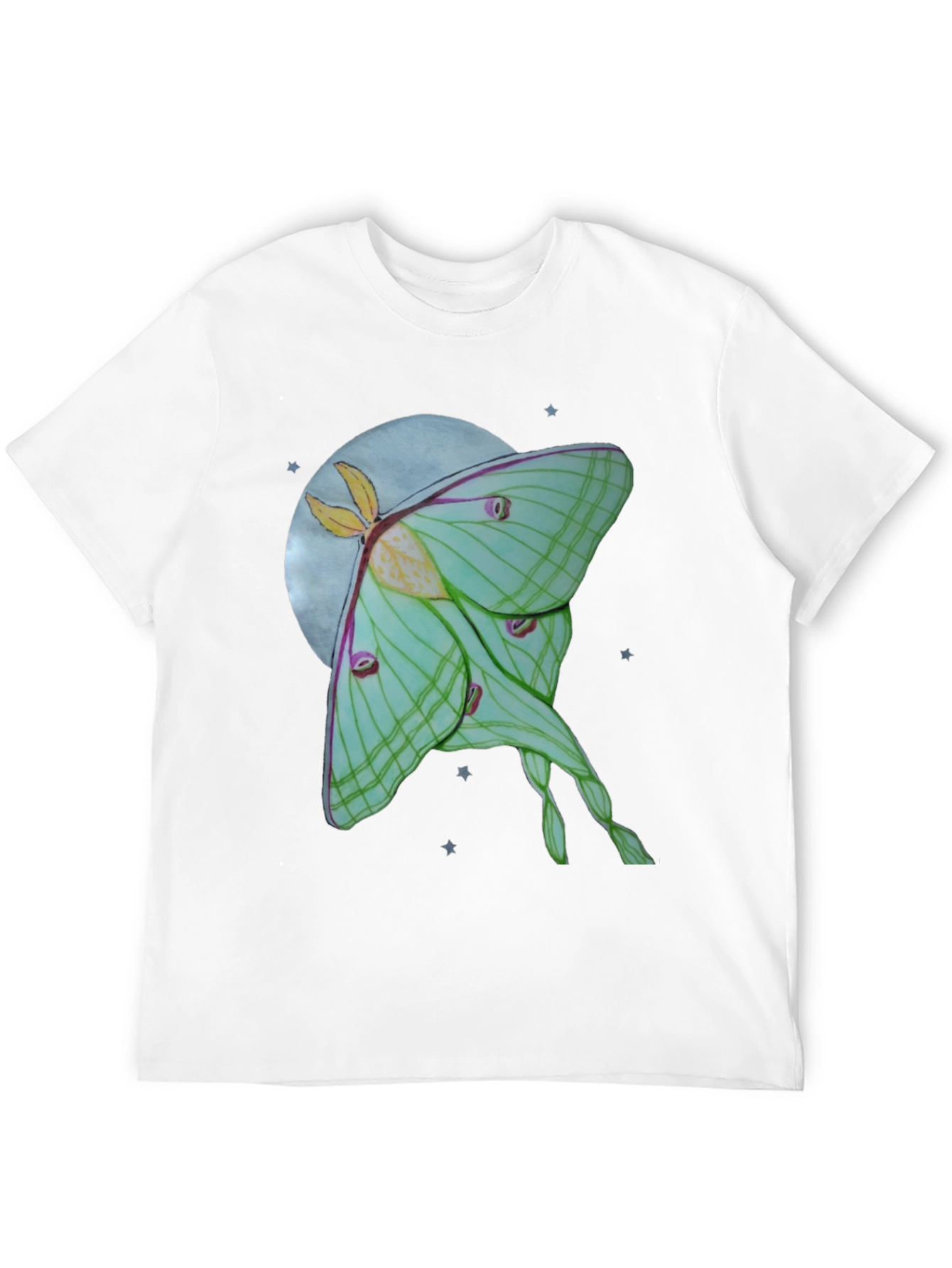 Luna Moth T-Shirt - Celestial Moon Design