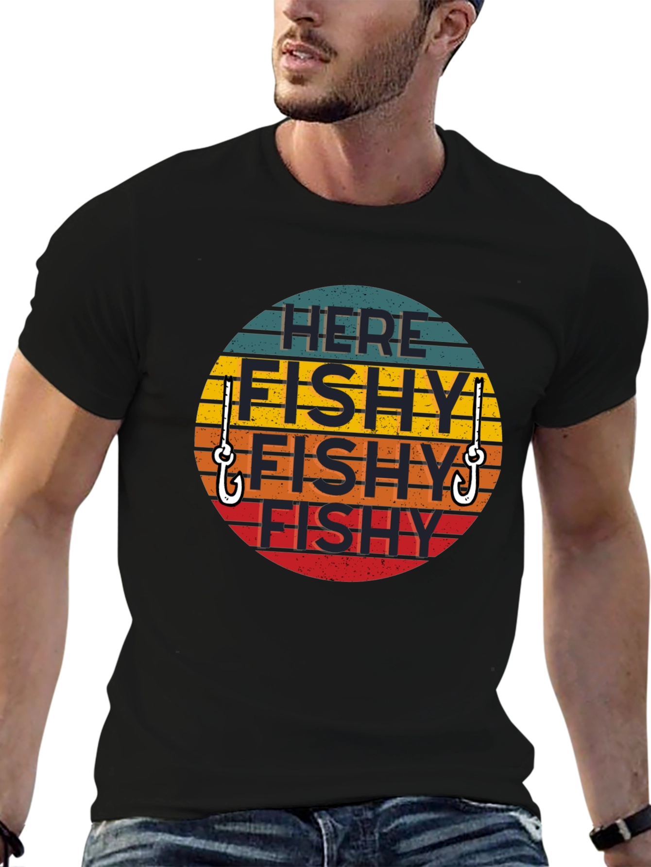 Here Fishy Fishy T-Shirt - Fishing Humor Tee