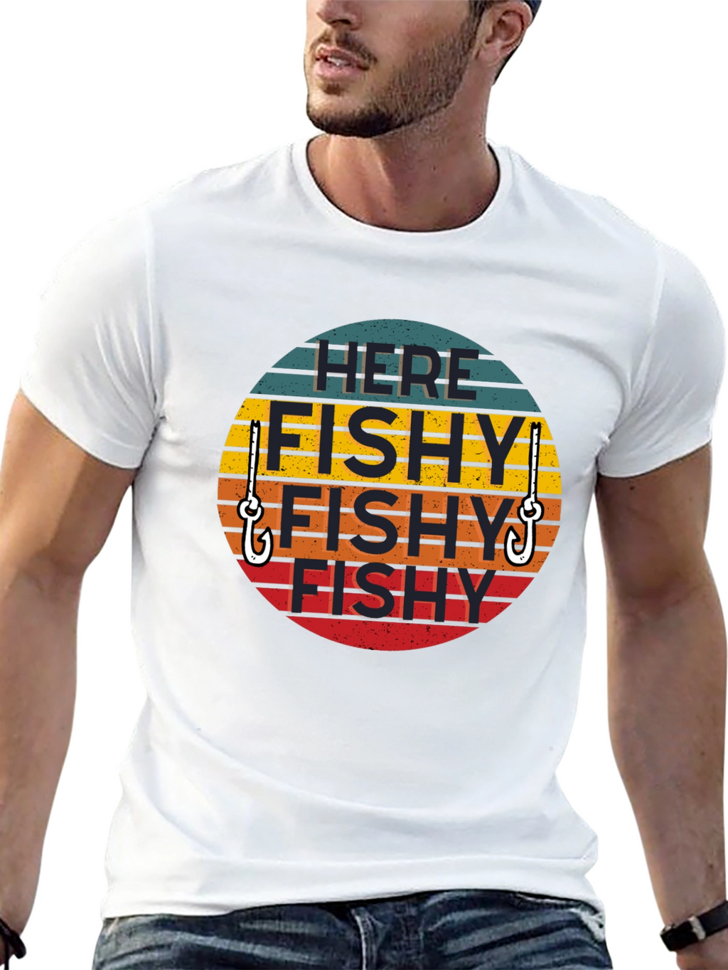 Here Fishy Fishy T-Shirt - Fishing Humor Tee