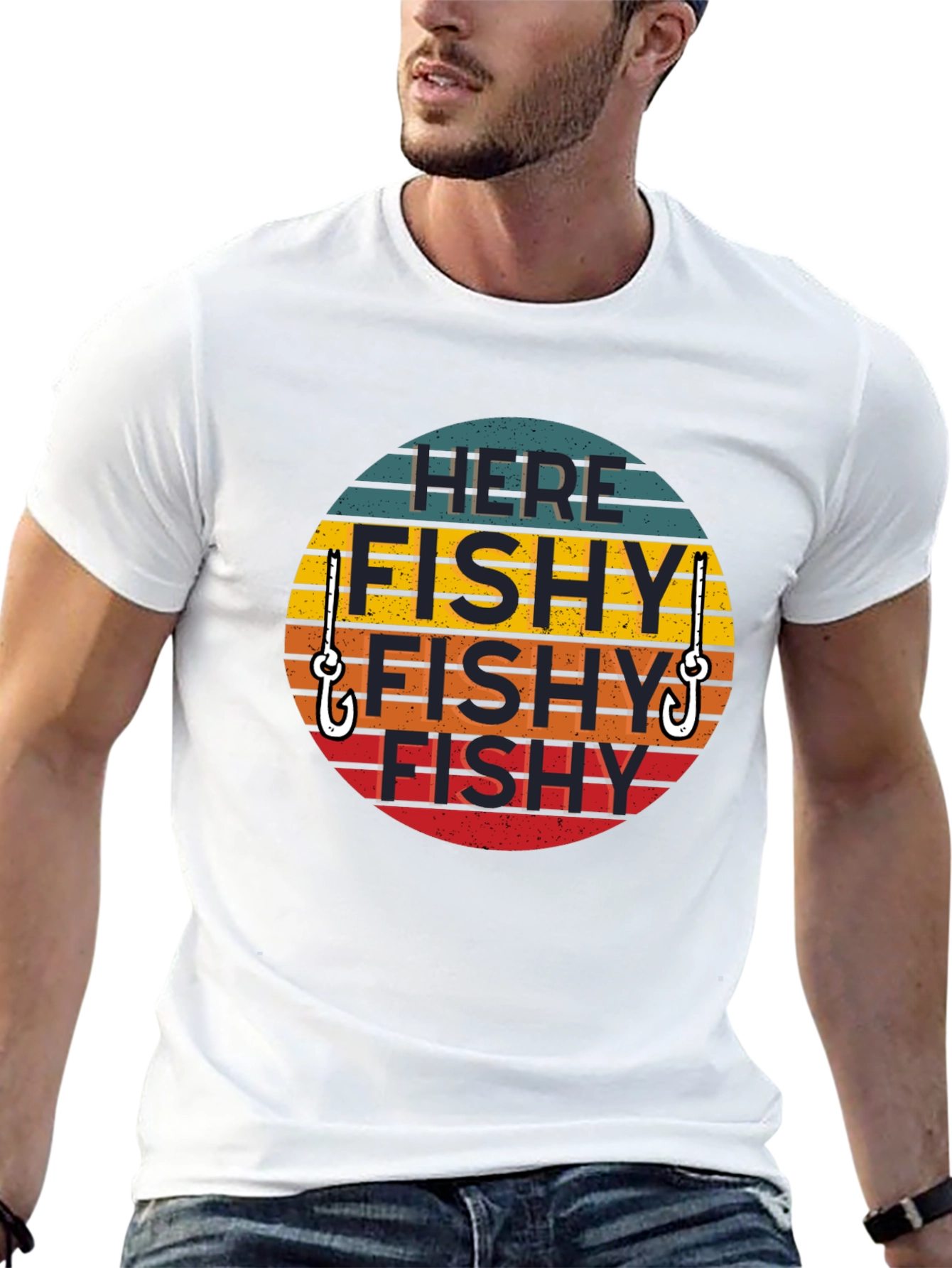 Here Fishy Fishy T-Shirt - Fishing Humor Tee