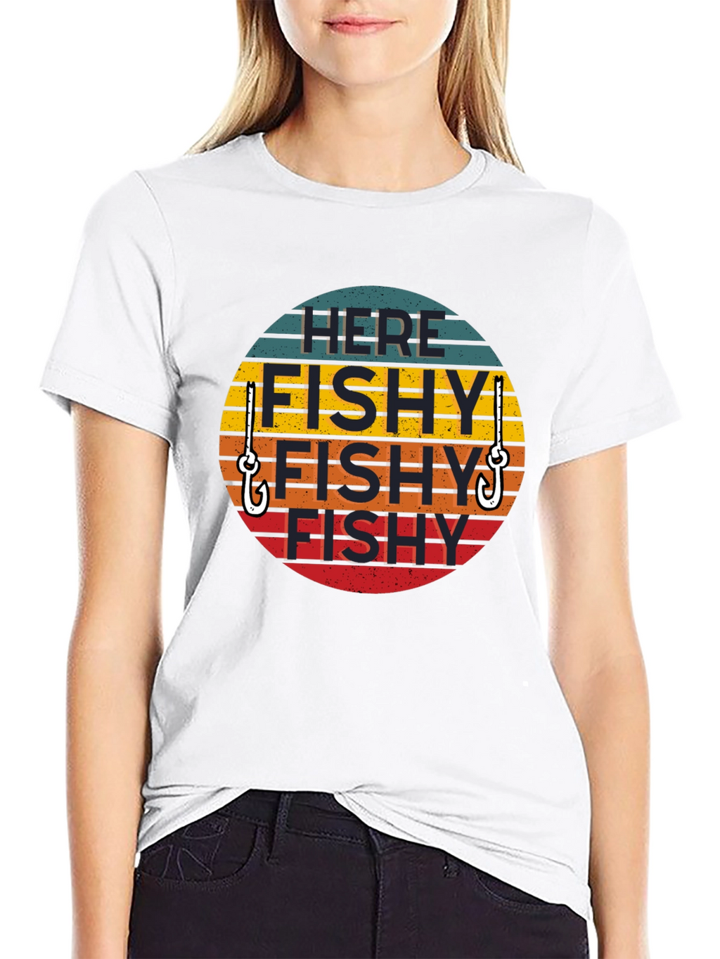 Here Fishy Fishy T-Shirt - Fishing Humor Tee
