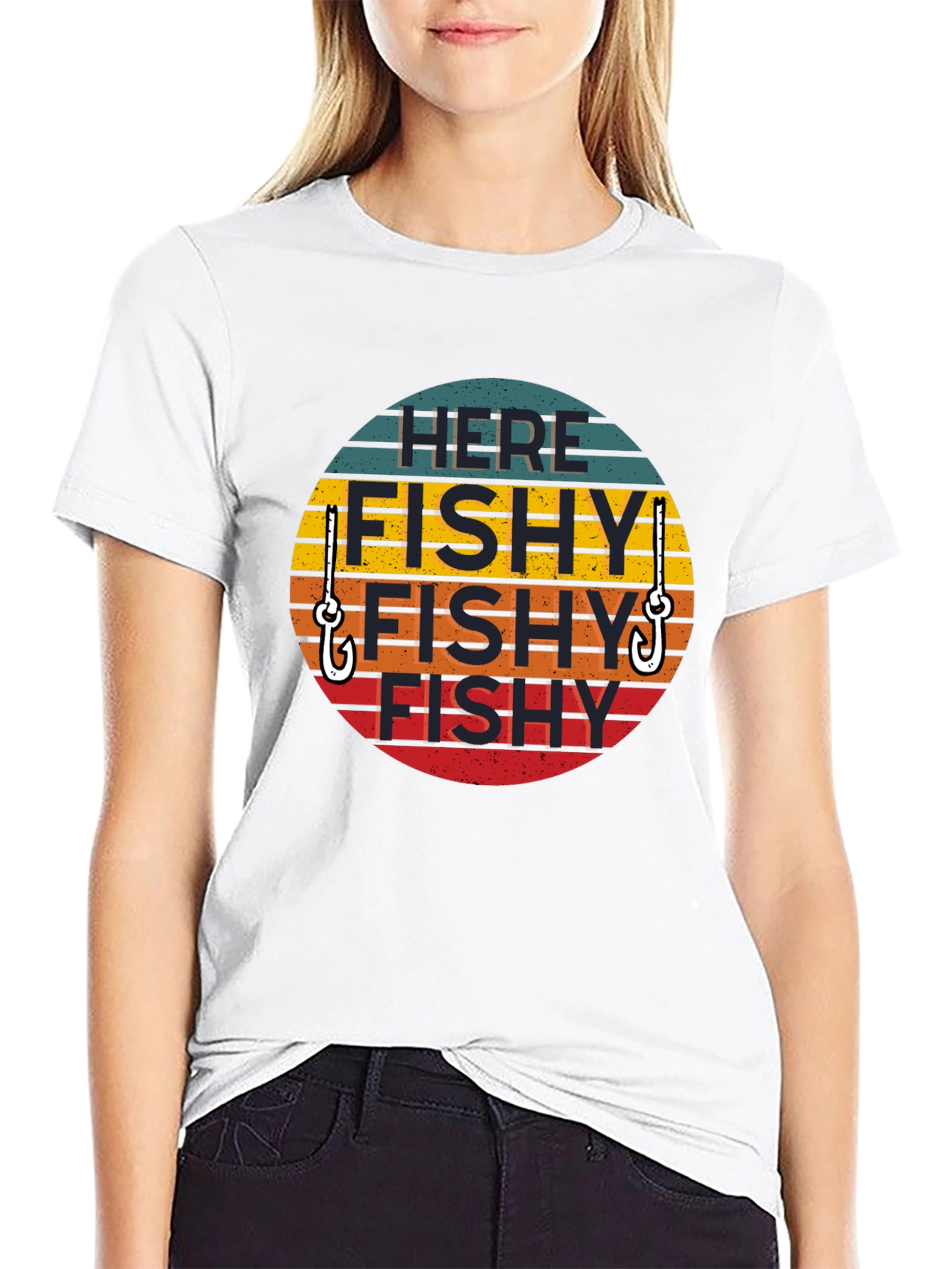 Here Fishy Fishy T-Shirt - Fishing Humor Tee