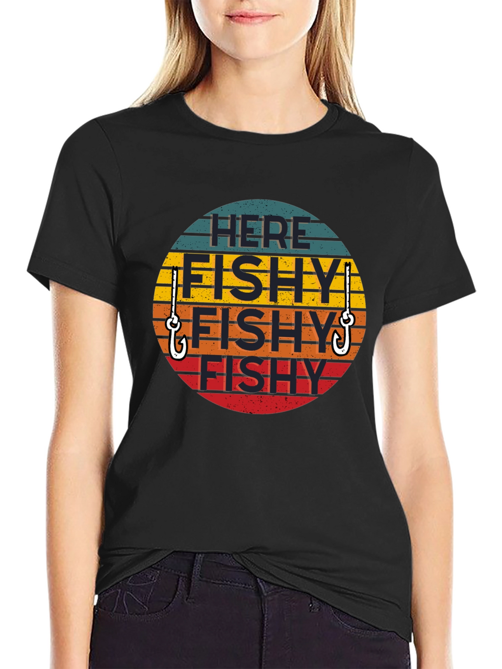 Here Fishy Fishy T-Shirt - Fishing Humor Tee