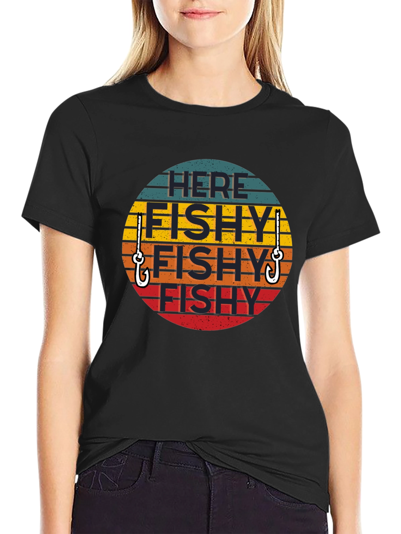 Here Fishy Fishy T-Shirt - Fishing Humor Tee