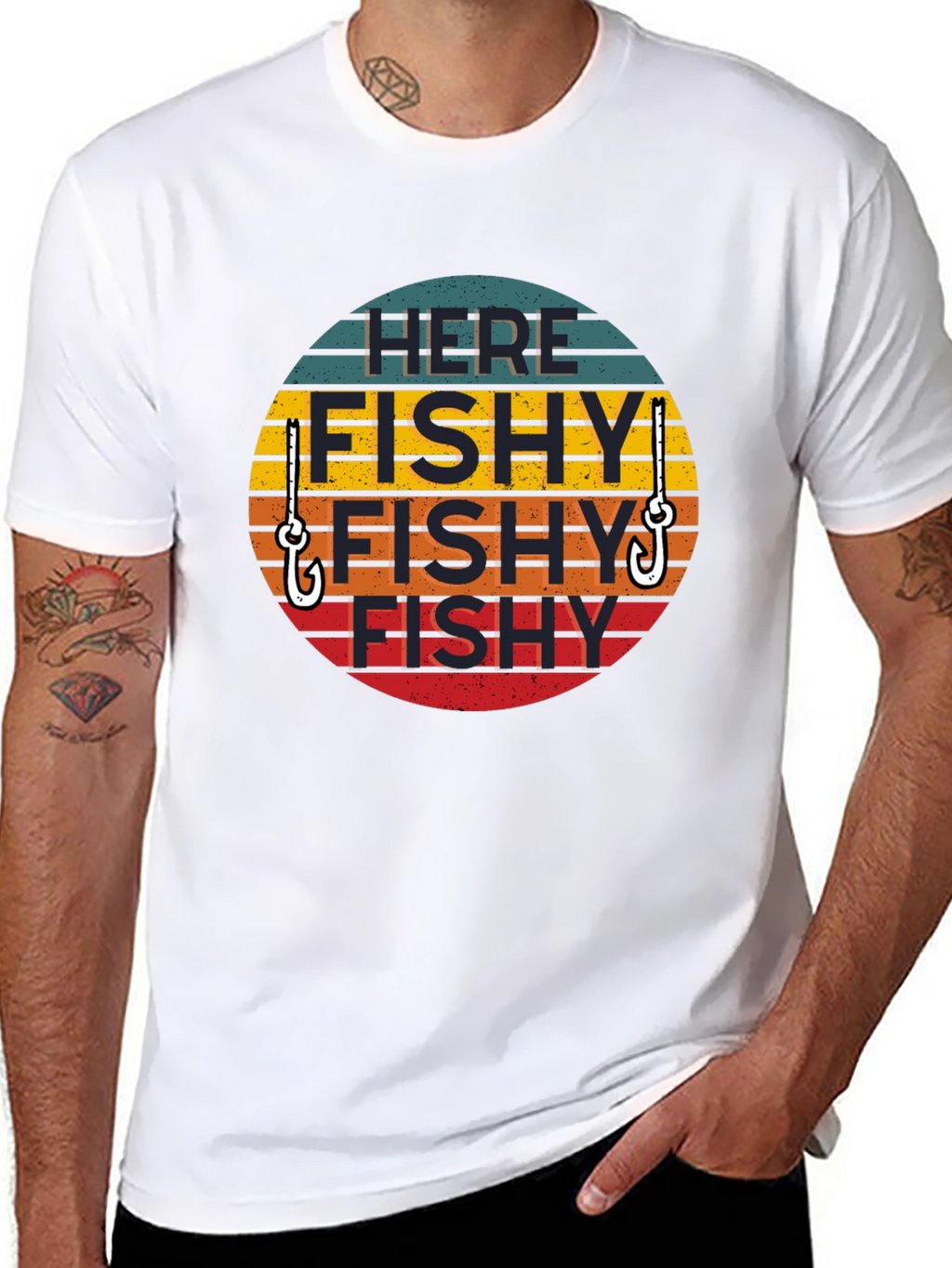 Here Fishy Fishy T-Shirt - Fishing Humor Tee