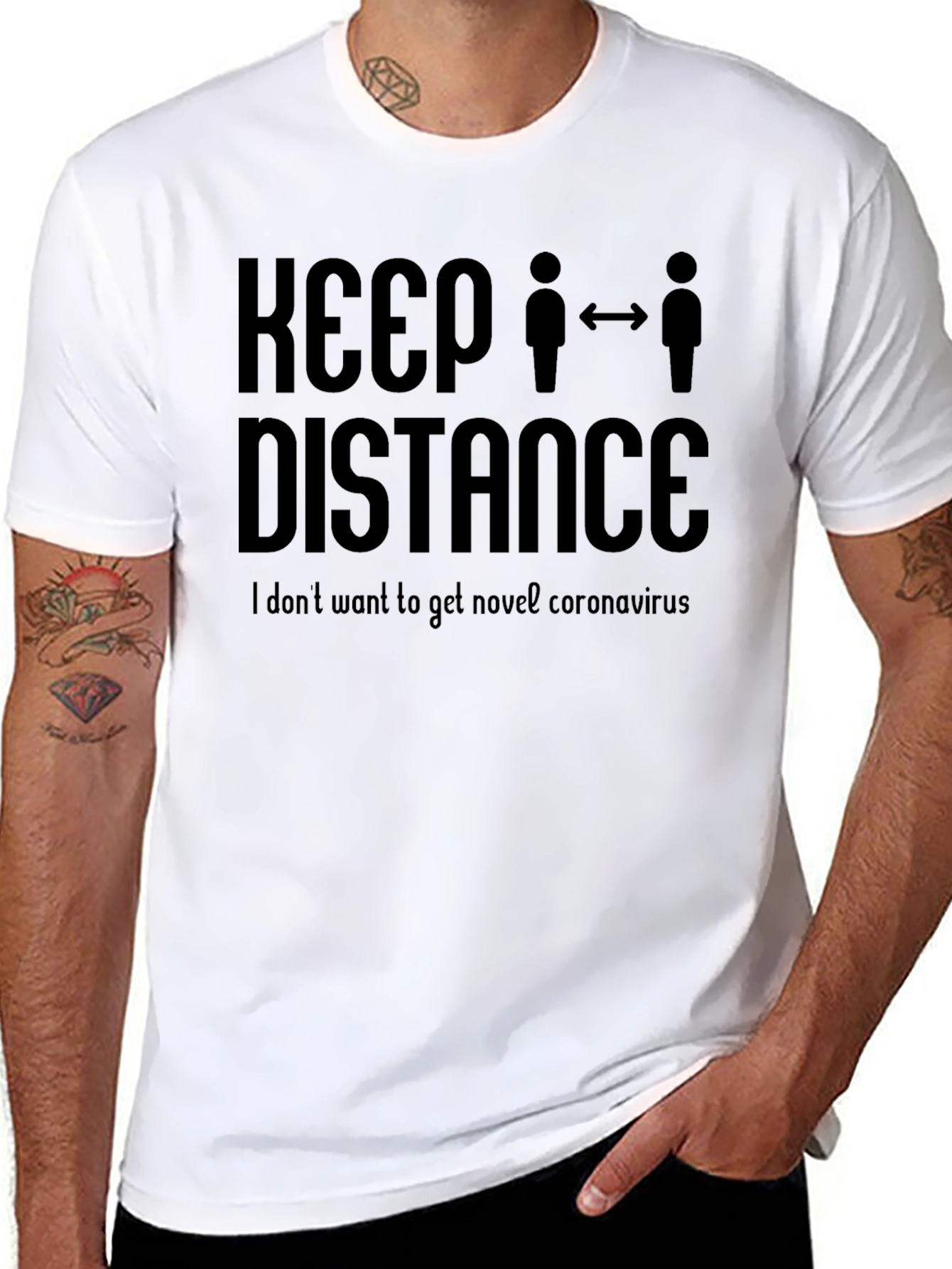 Keep Distance T-Shirt - Stay Safe & Stylish!