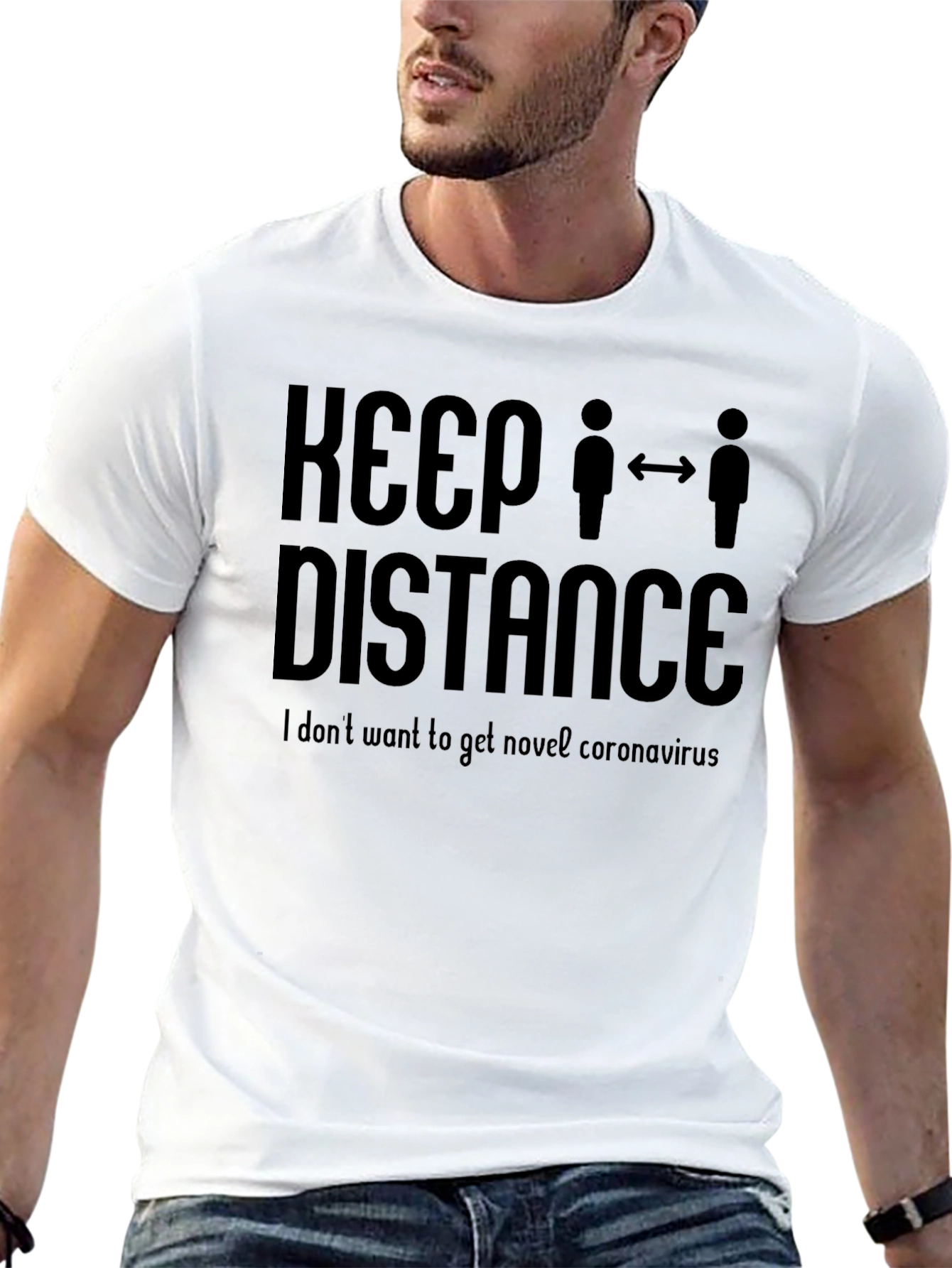 Keep Distance T-Shirt - Stay Safe & Stylish!