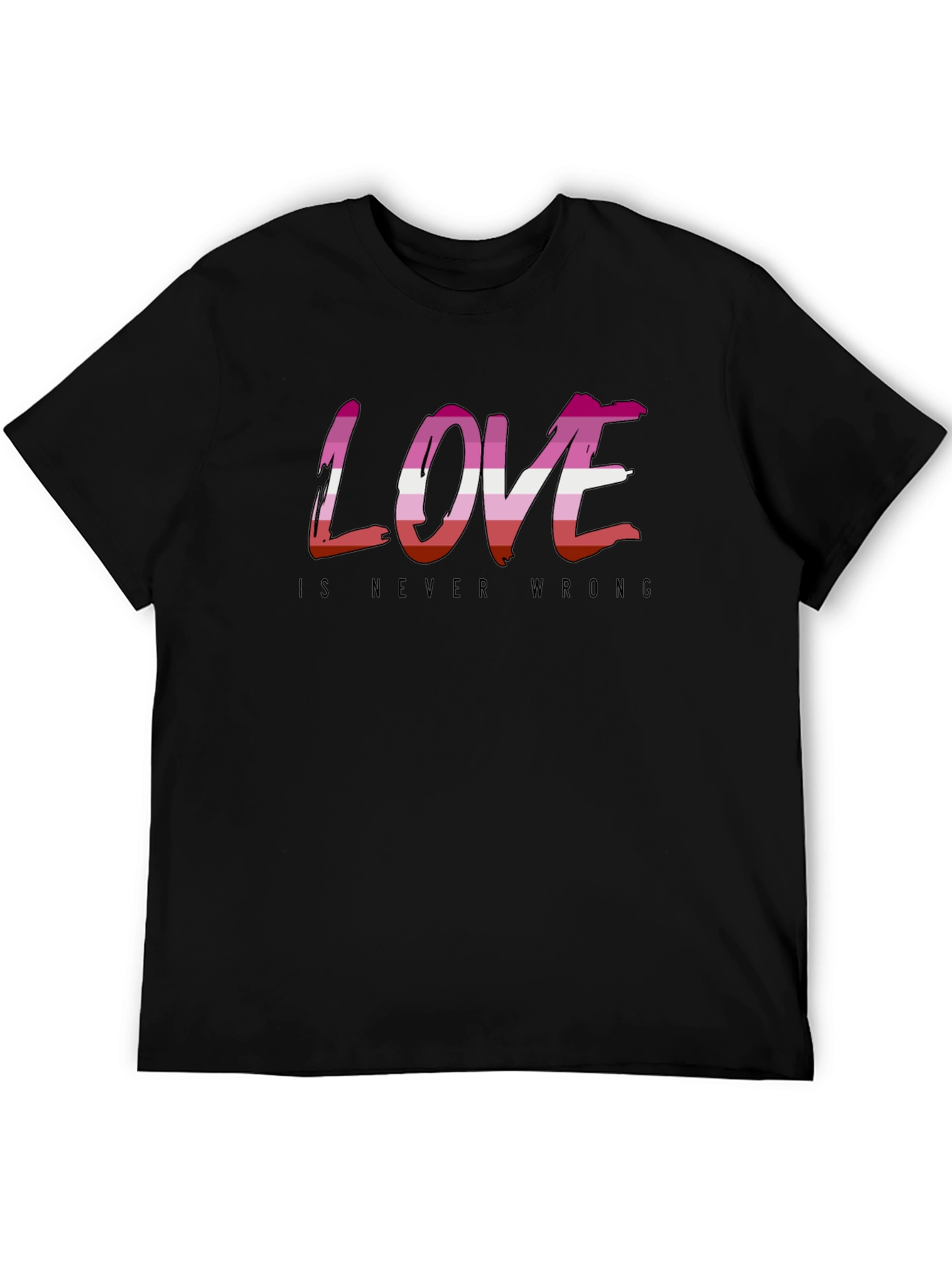 Love is Never Wrong Lesbian Pride T-Shirt