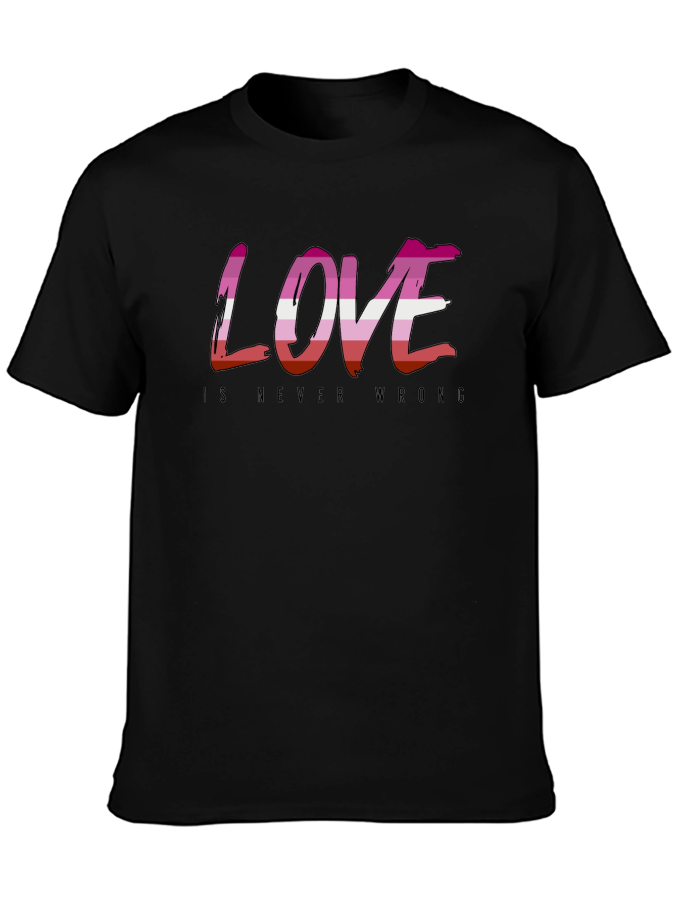 Love is Never Wrong Lesbian Pride T-Shirt