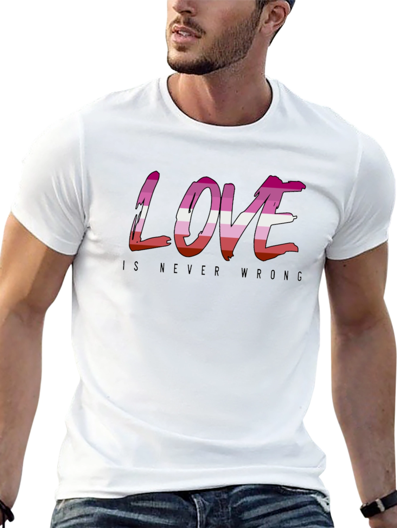 Love is Never Wrong Lesbian Pride T-Shirt