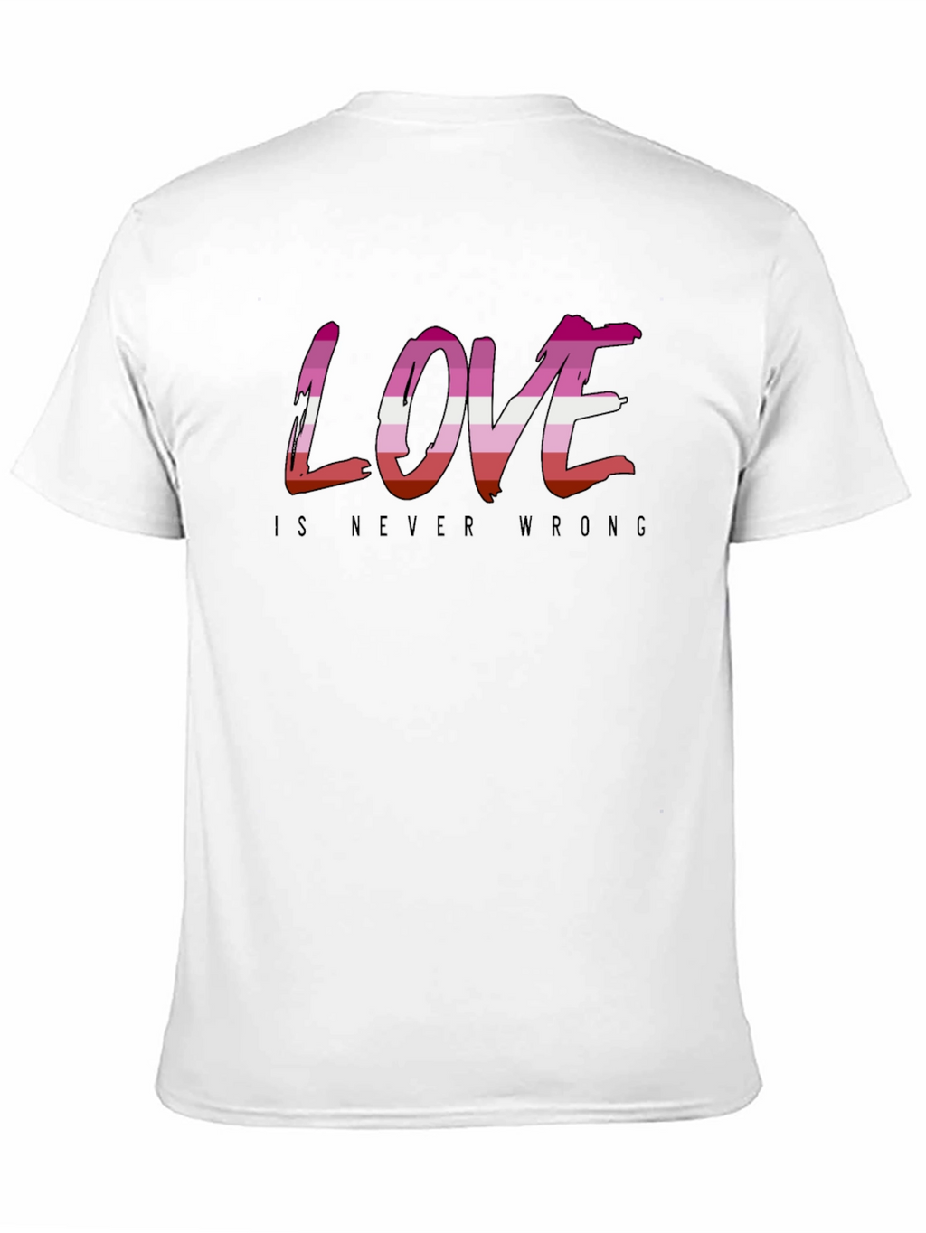 Love is Never Wrong Lesbian Pride T-Shirt