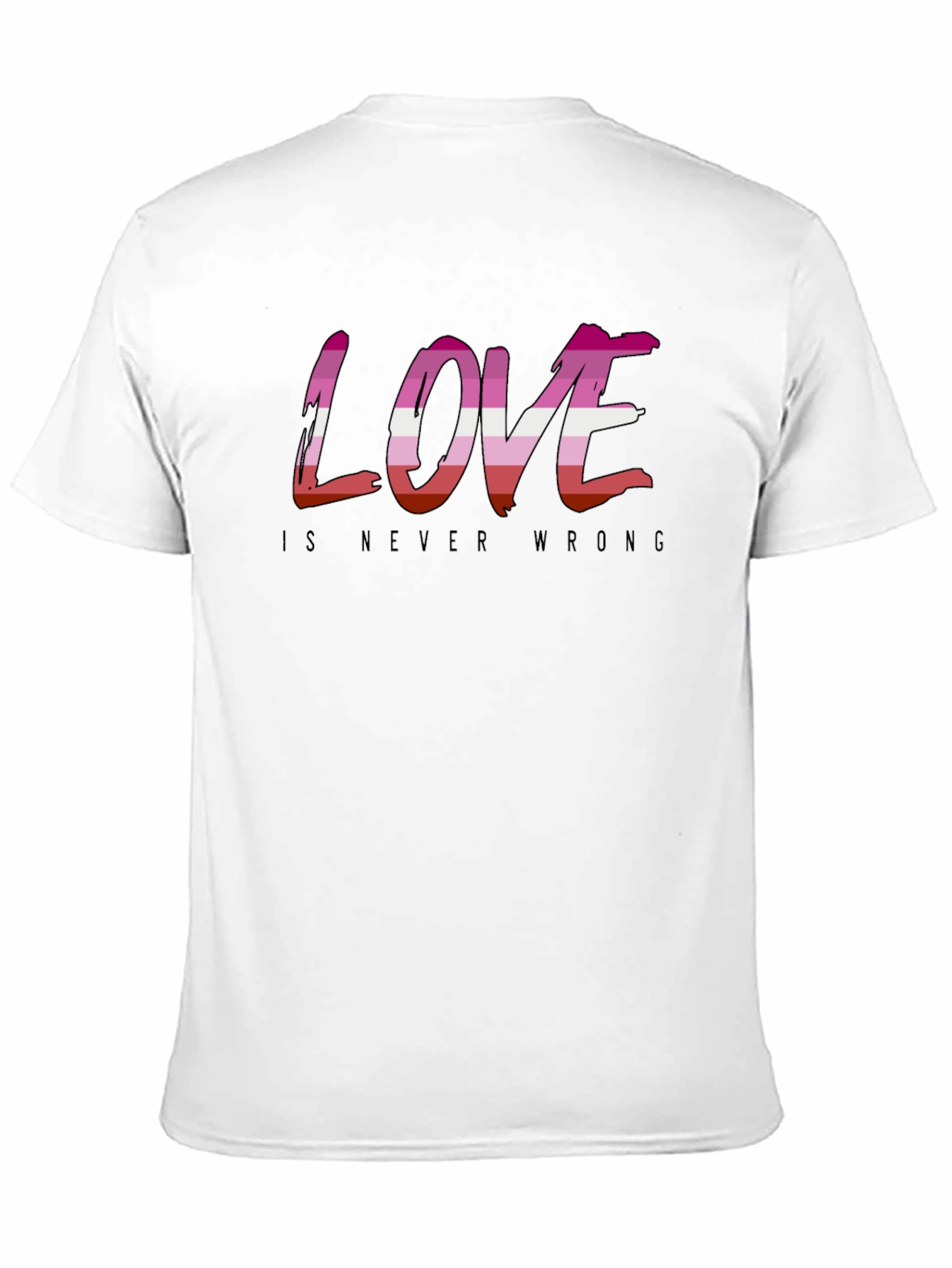 Love is Never Wrong Lesbian Pride T-Shirt