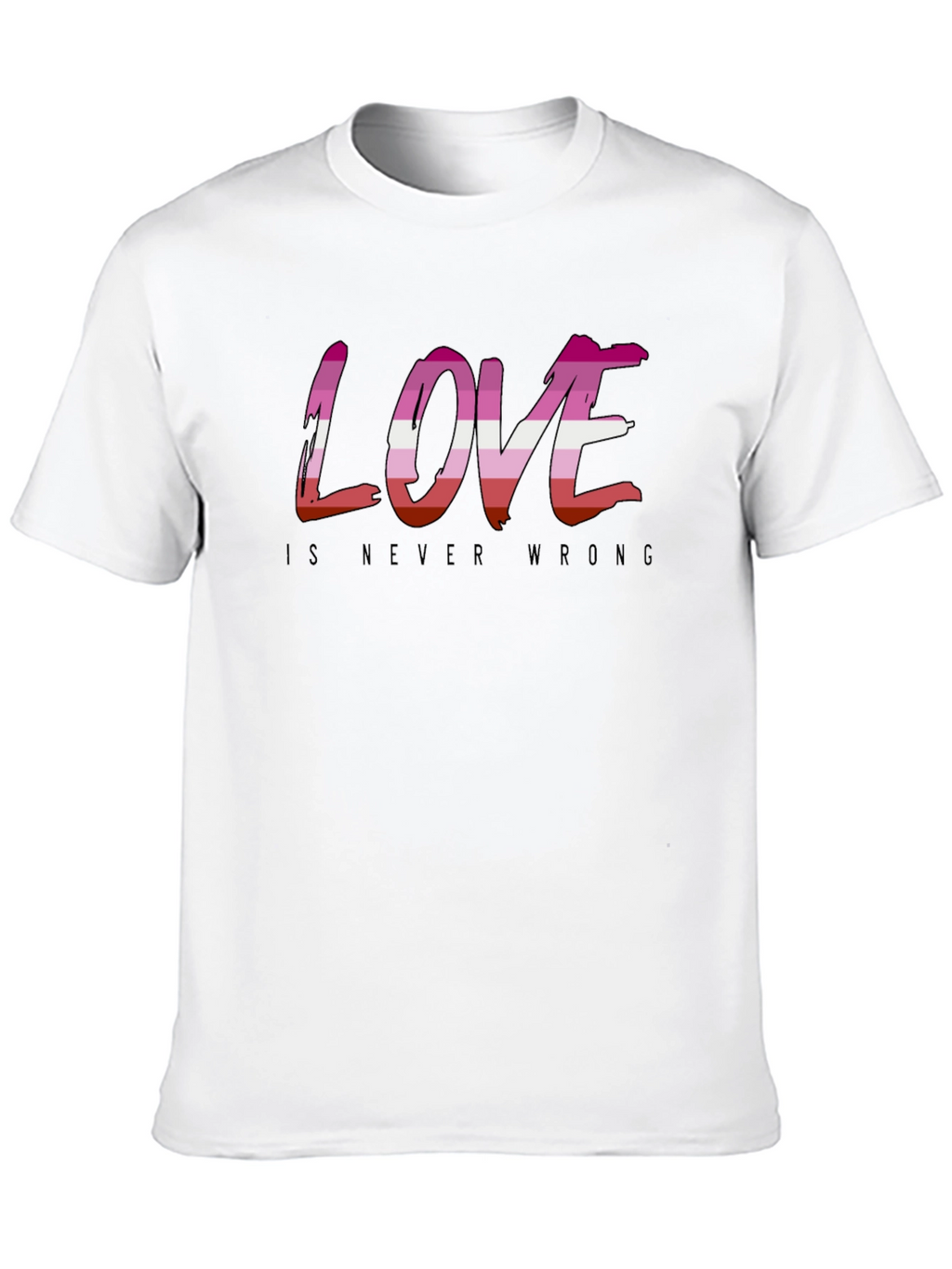 Love is Never Wrong Lesbian Pride T-Shirt