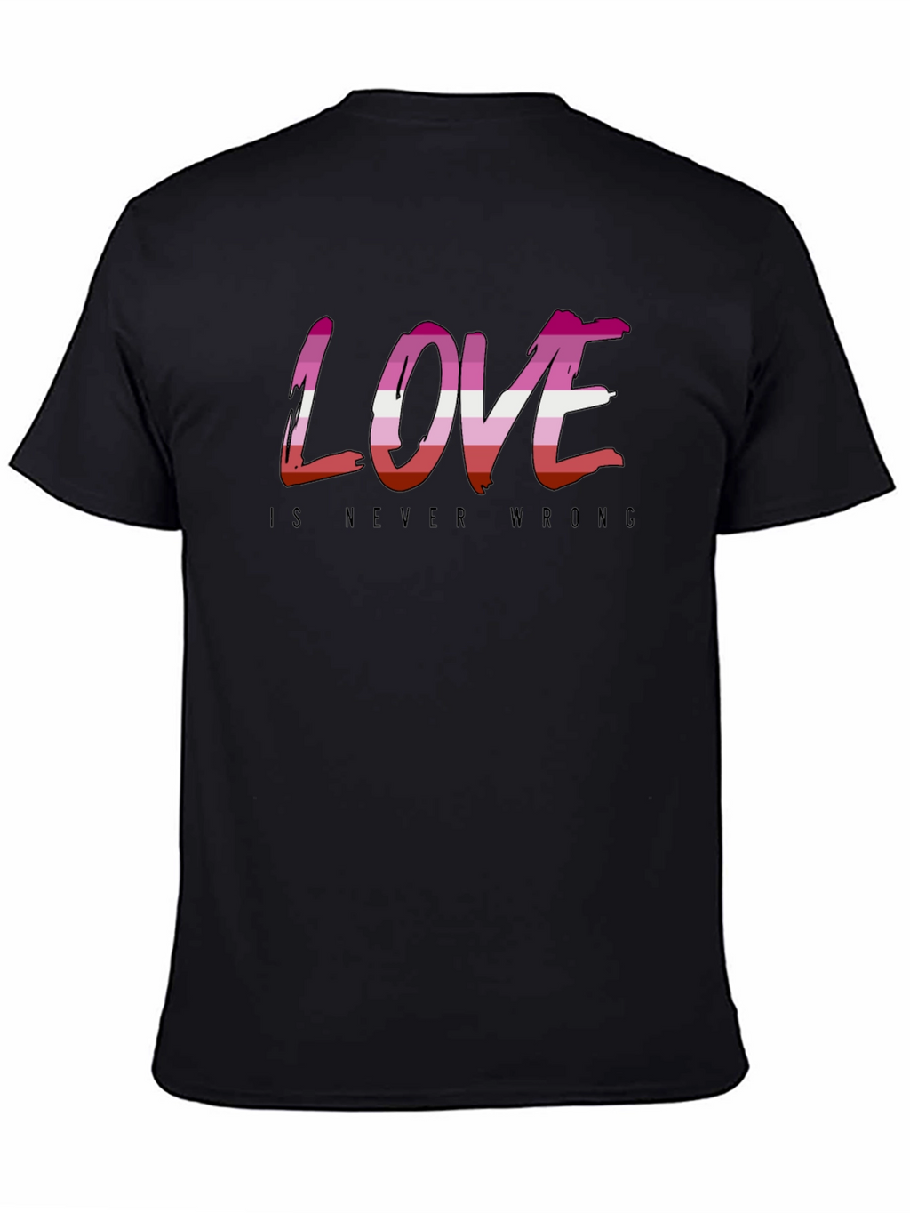Love is Never Wrong Lesbian Pride T-Shirt