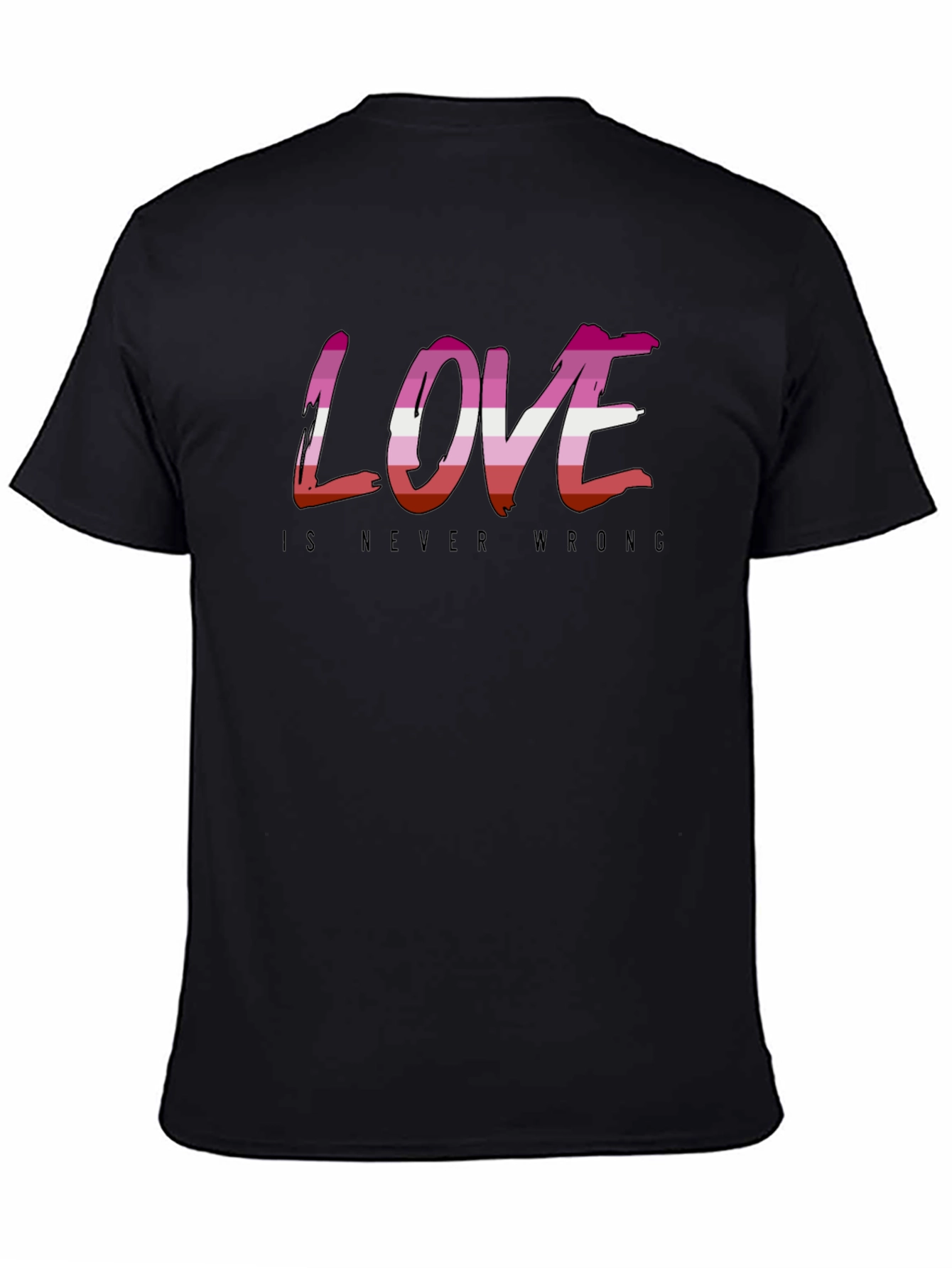 Love is Never Wrong Lesbian Pride T-Shirt