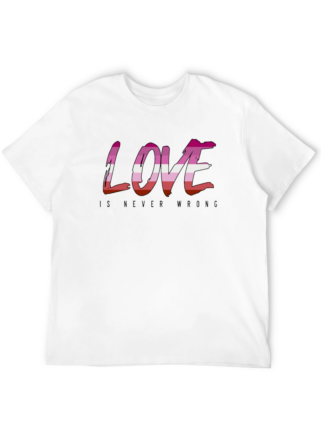Love is Never Wrong Lesbian Pride T-Shirt